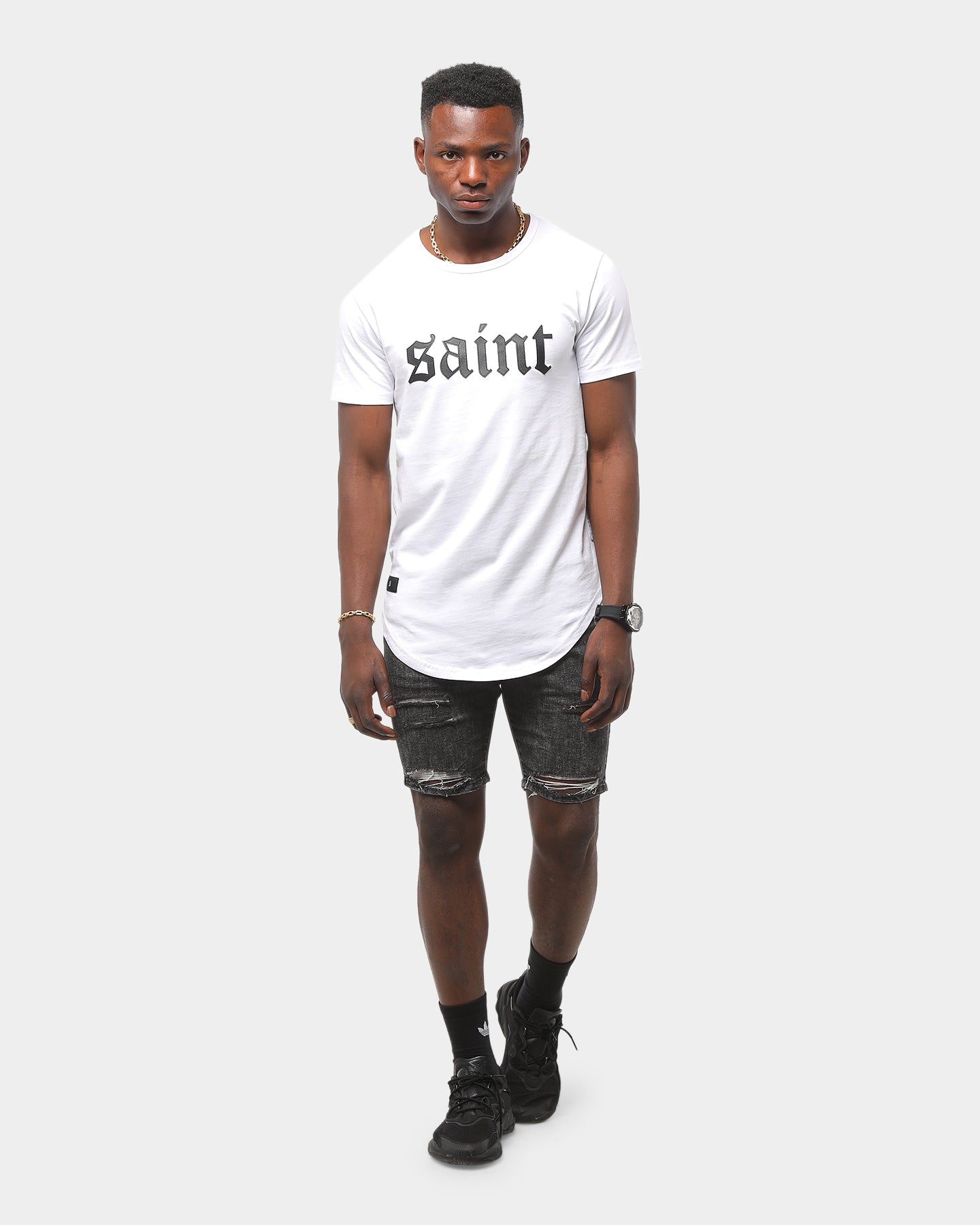 Saint Morta Thrashed Short Black Stonewash