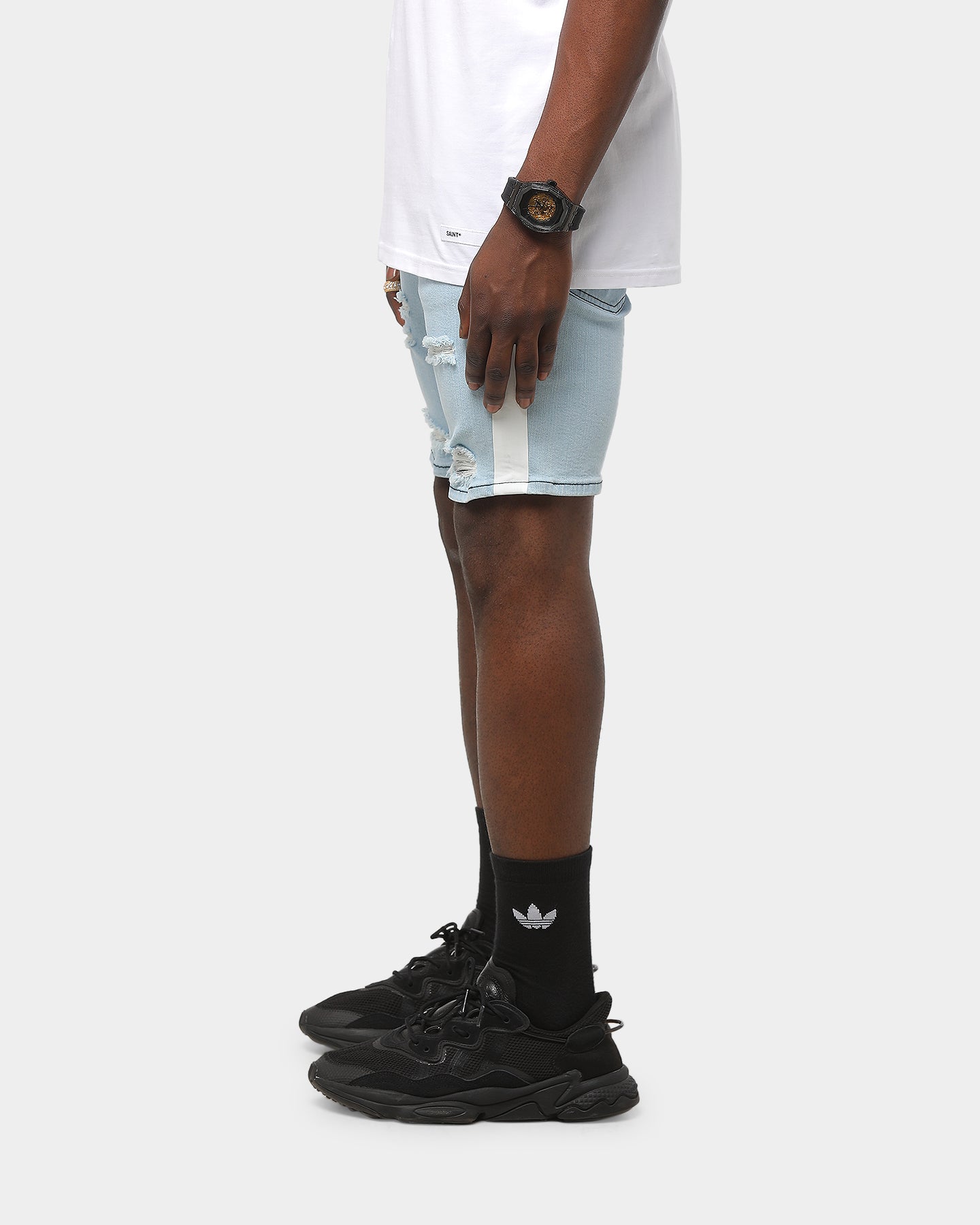 Saint Morta Racer Thrashed Short Blue/White