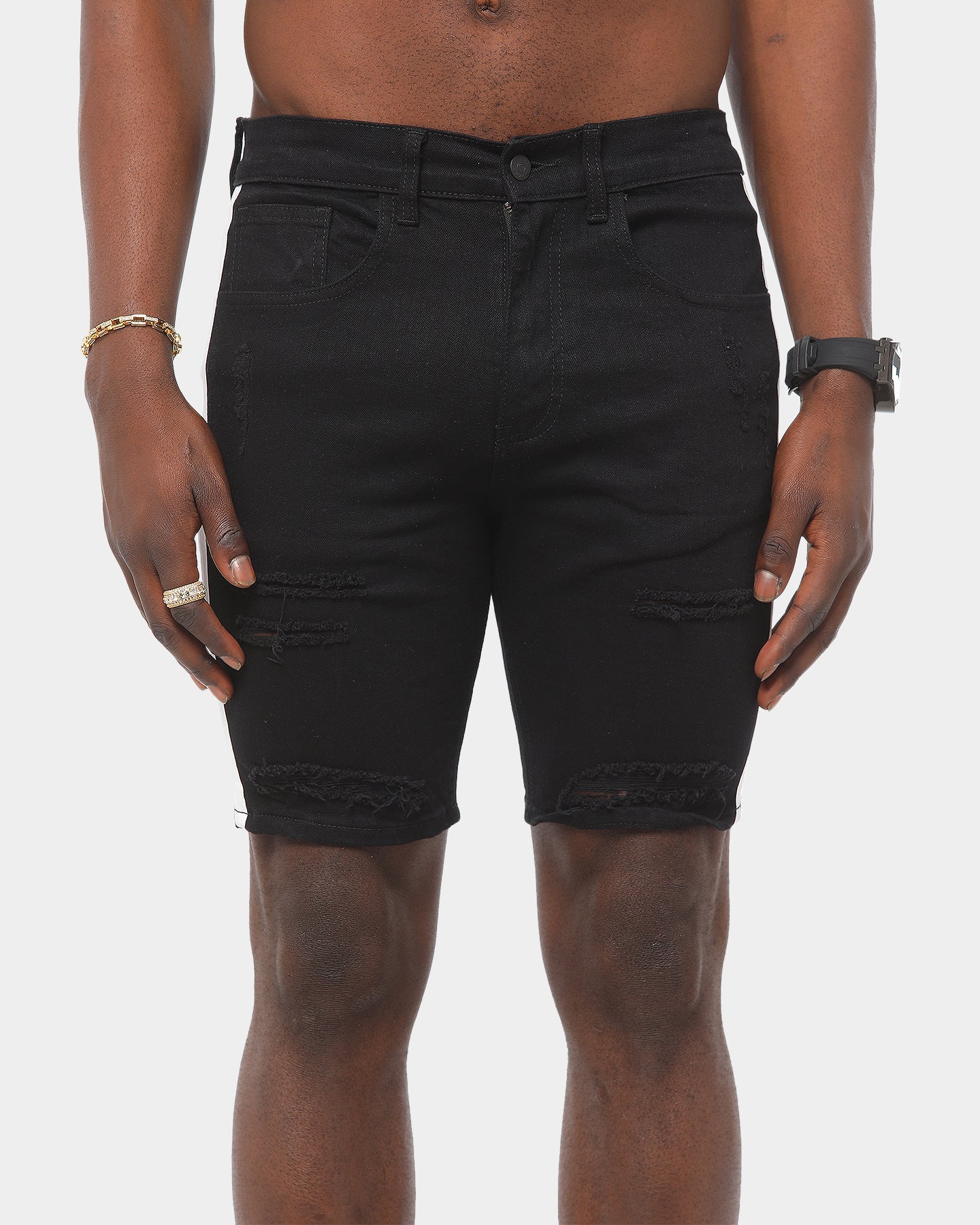 Saint Morta Racer Thrashed Short Black/White