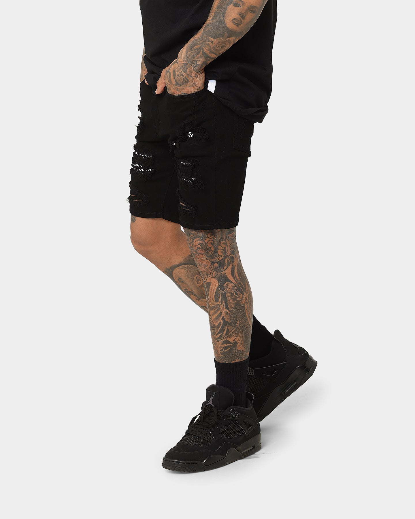 Saint Morta Bandana Summum Shorts Black/White