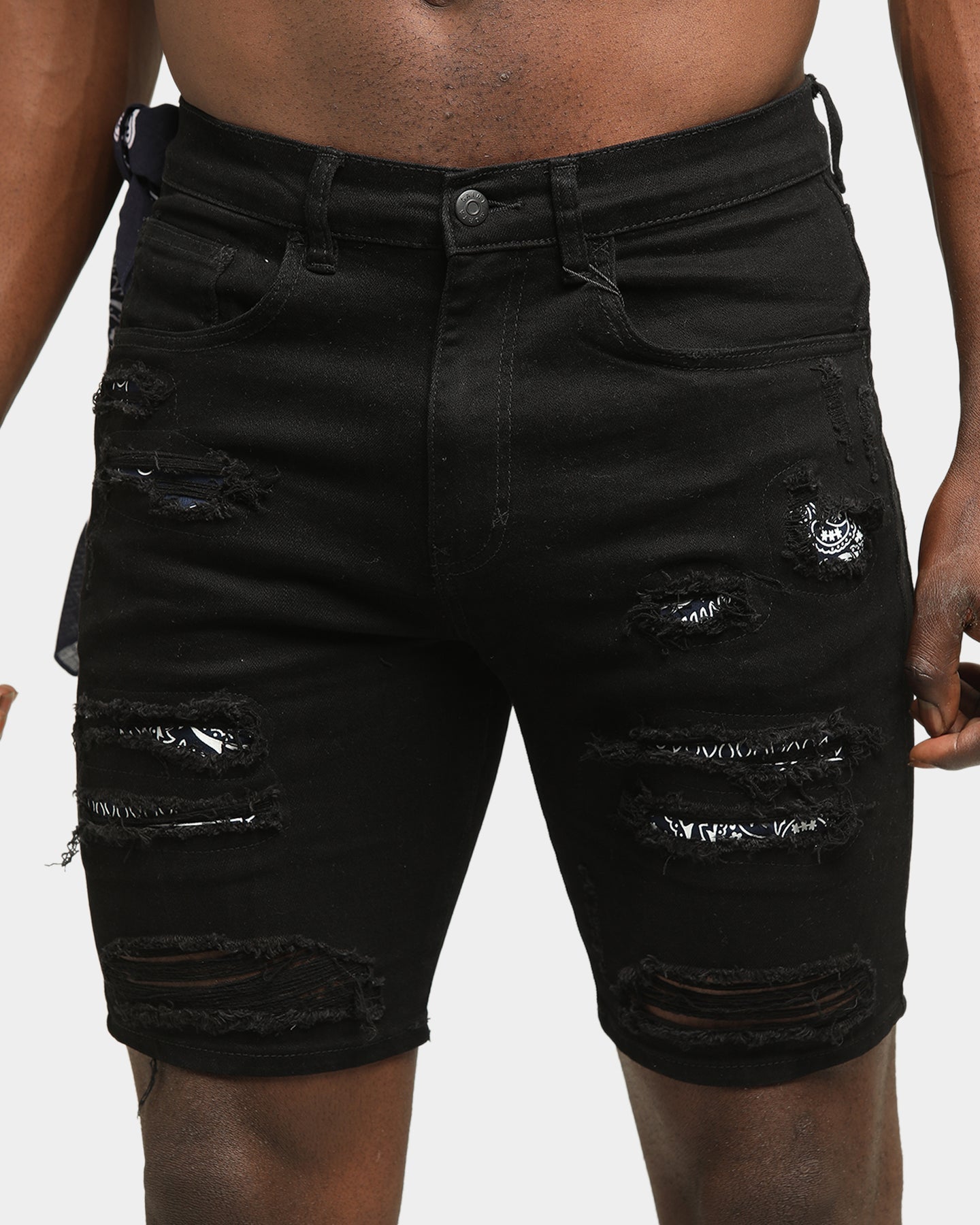 Saint Morta Bandana Summum Shorts Black/Navy