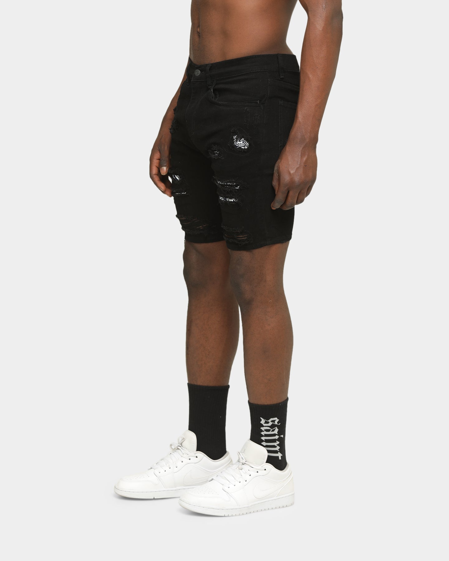 Saint Morta Bandana Summum Shorts Black/Navy