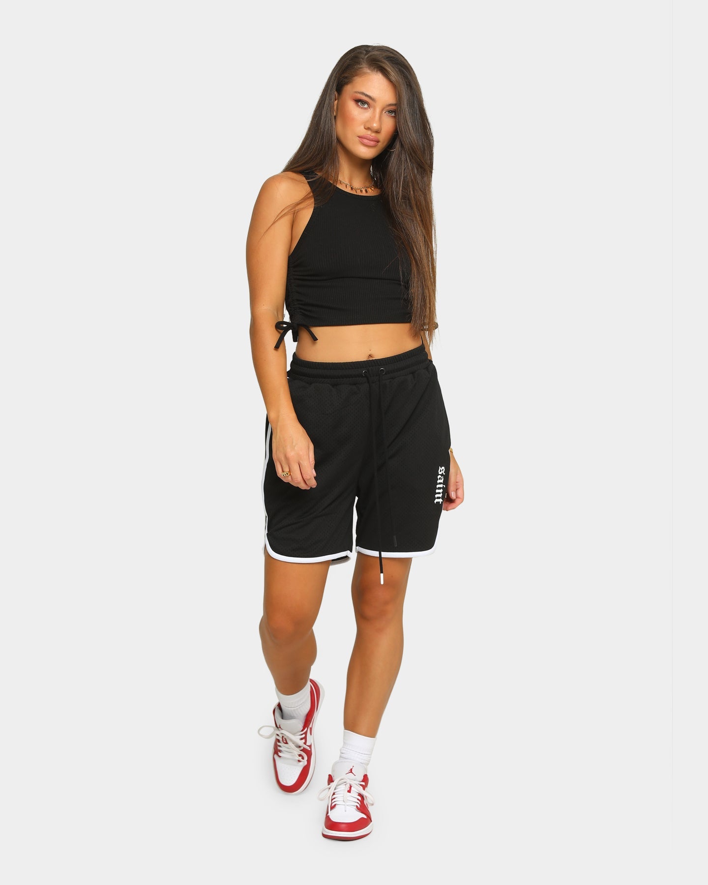 Saint Morta Era Mesh Basketball Short Black/White