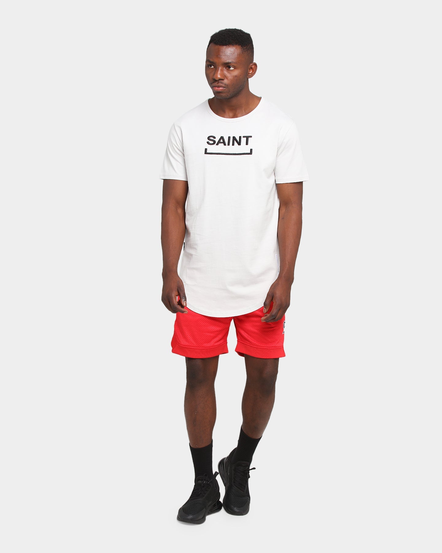 Saint Morta Warrior Basketball Shorts Red