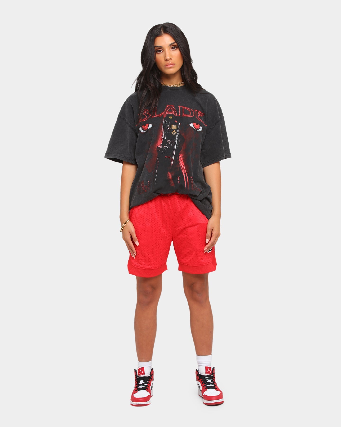 Saint Morta Warrior Basketball Shorts Red
