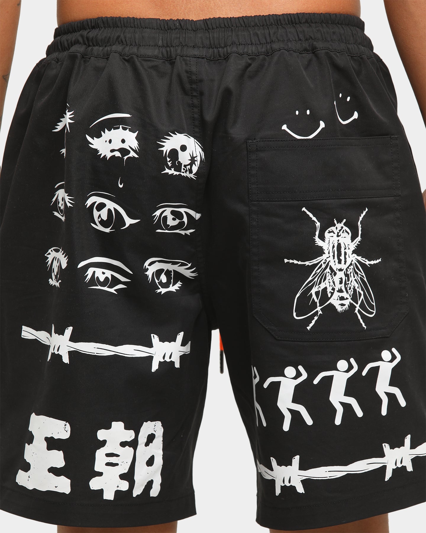 Loiter NYC Men's Dragon Dynasty Multi Logo Short Black