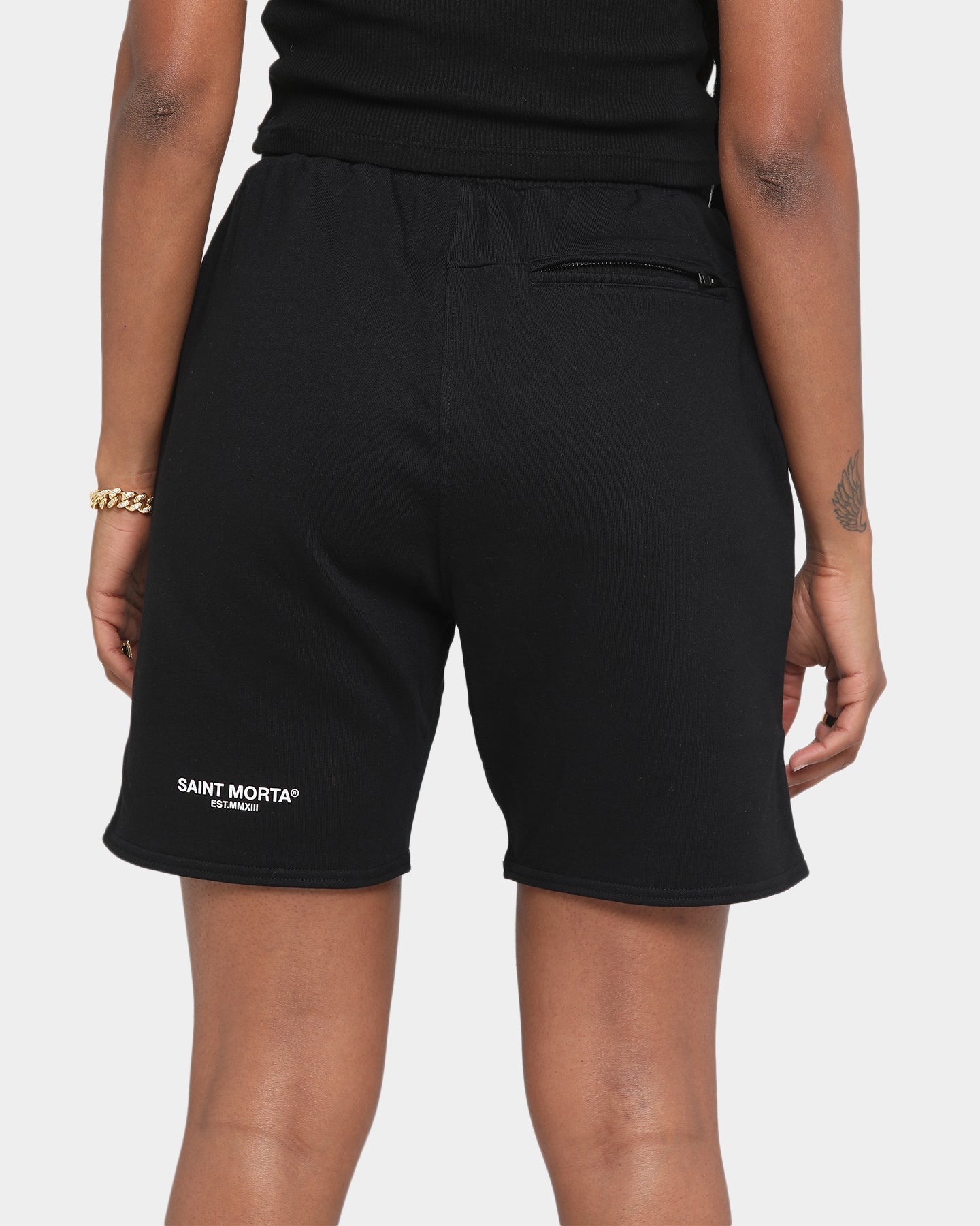 Saint Morta Off Court Street Shorts Black