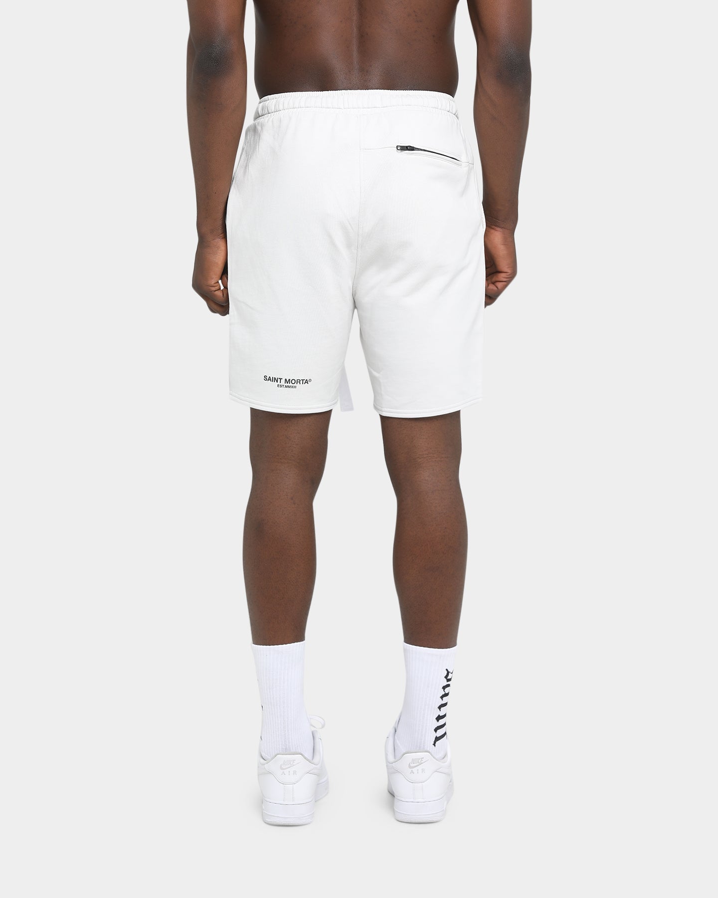 Saint Morta Off Court Street Shorts Light Grey