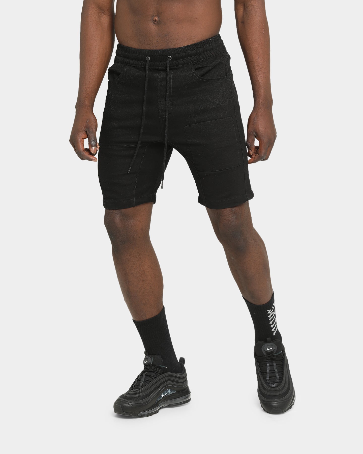 Saint Morta Patchwork Shorts Black