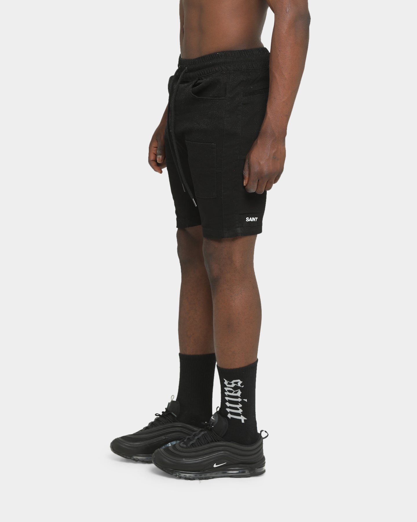 Saint Morta Patchwork Shorts Black