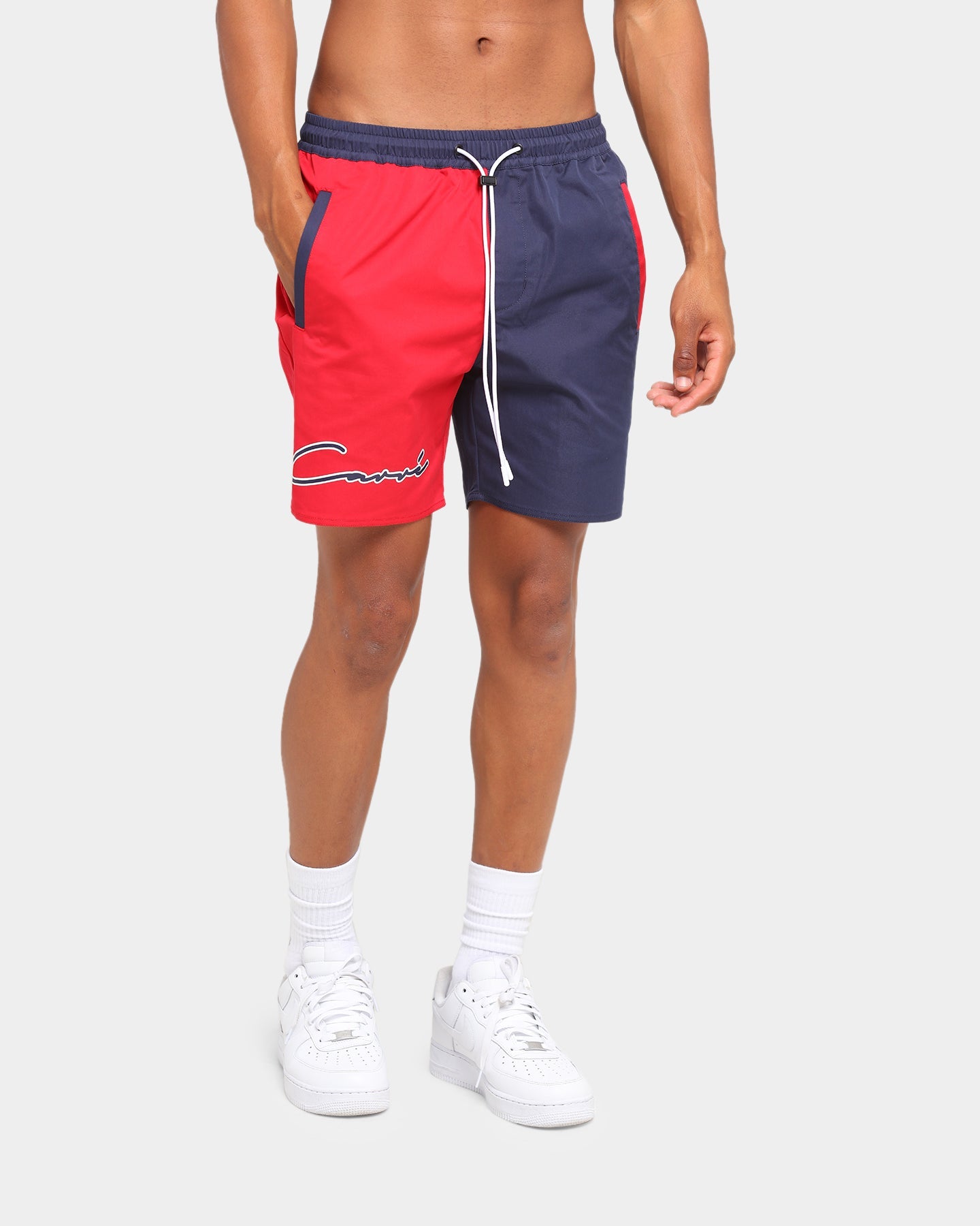 Carré Paris City 2 Tone Shorts Navy/Red