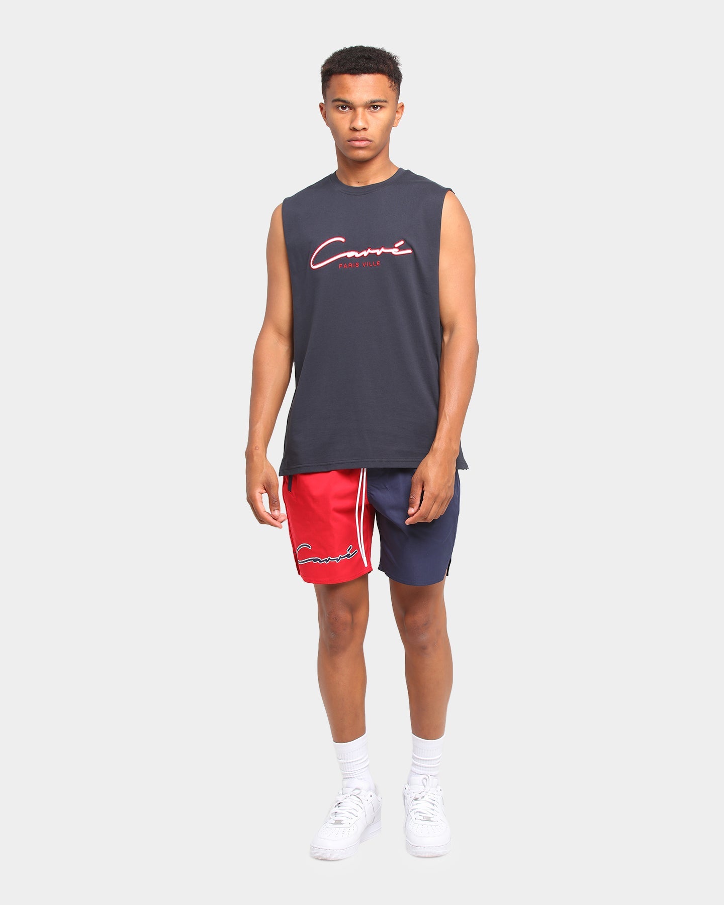 Carré Paris City 2 Tone Shorts Navy/Red