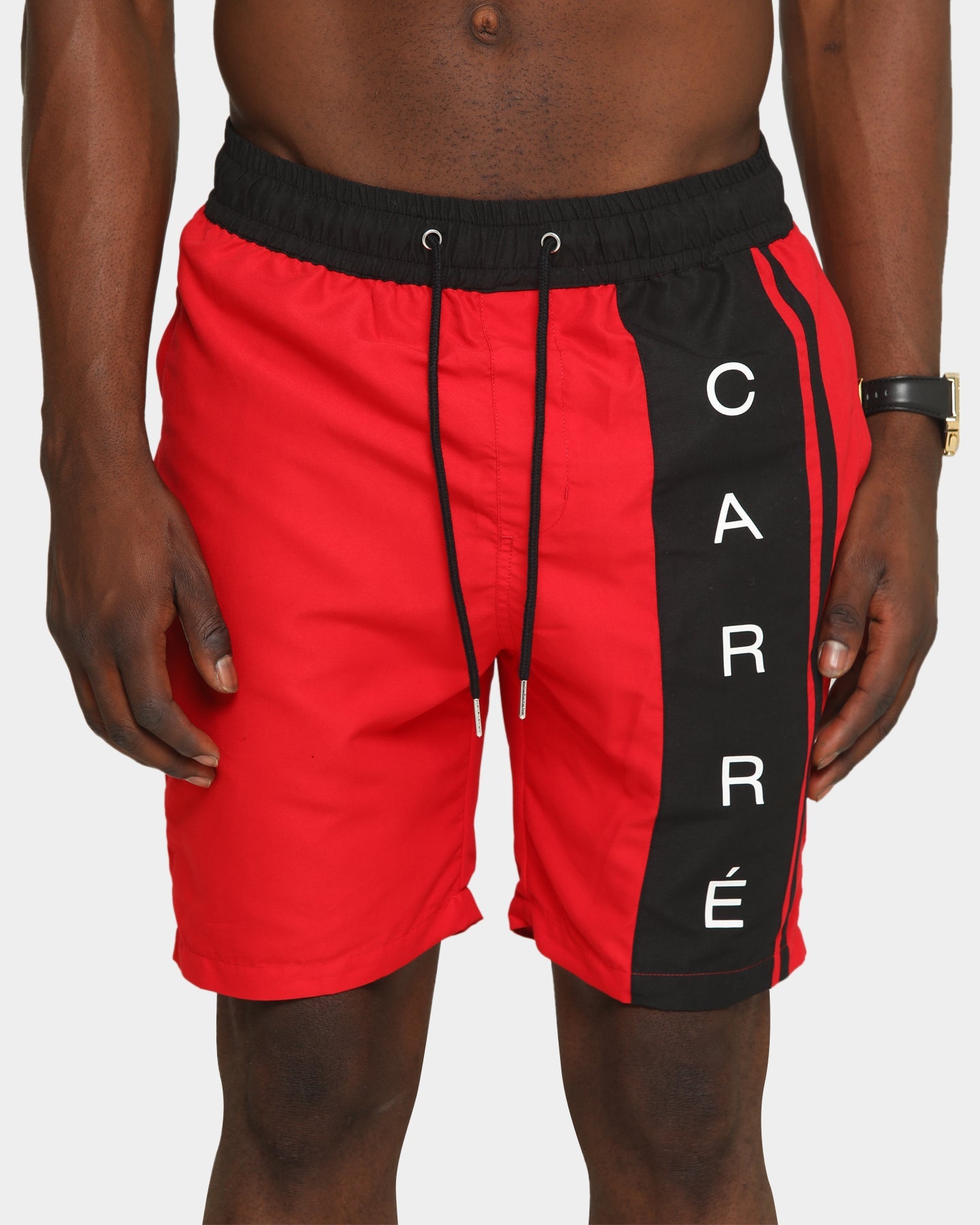 Carré Men's Side Piece Track Short Red/Black