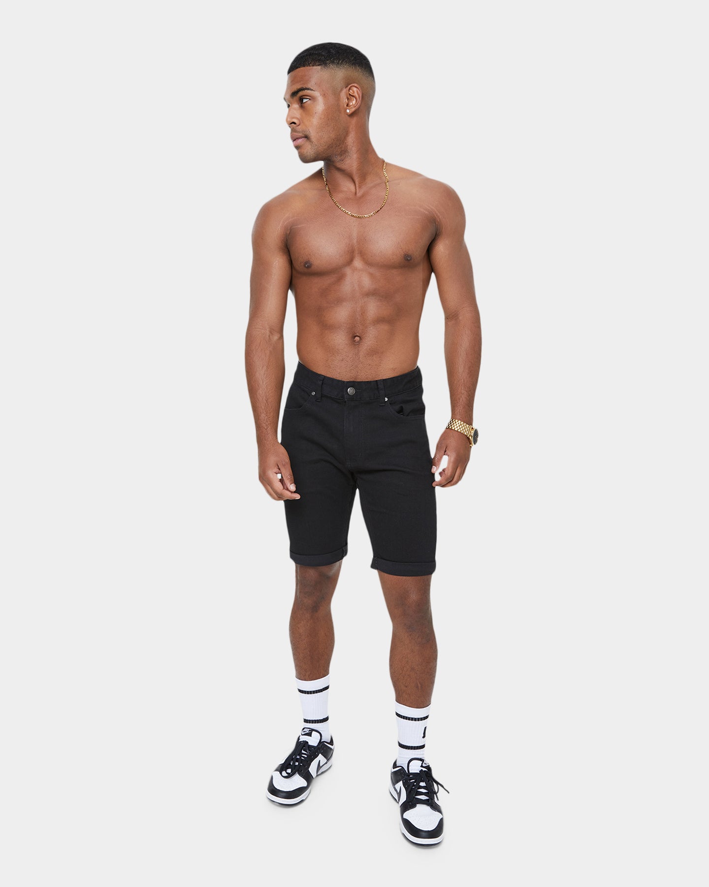 Carré Classique Jean Short Black
