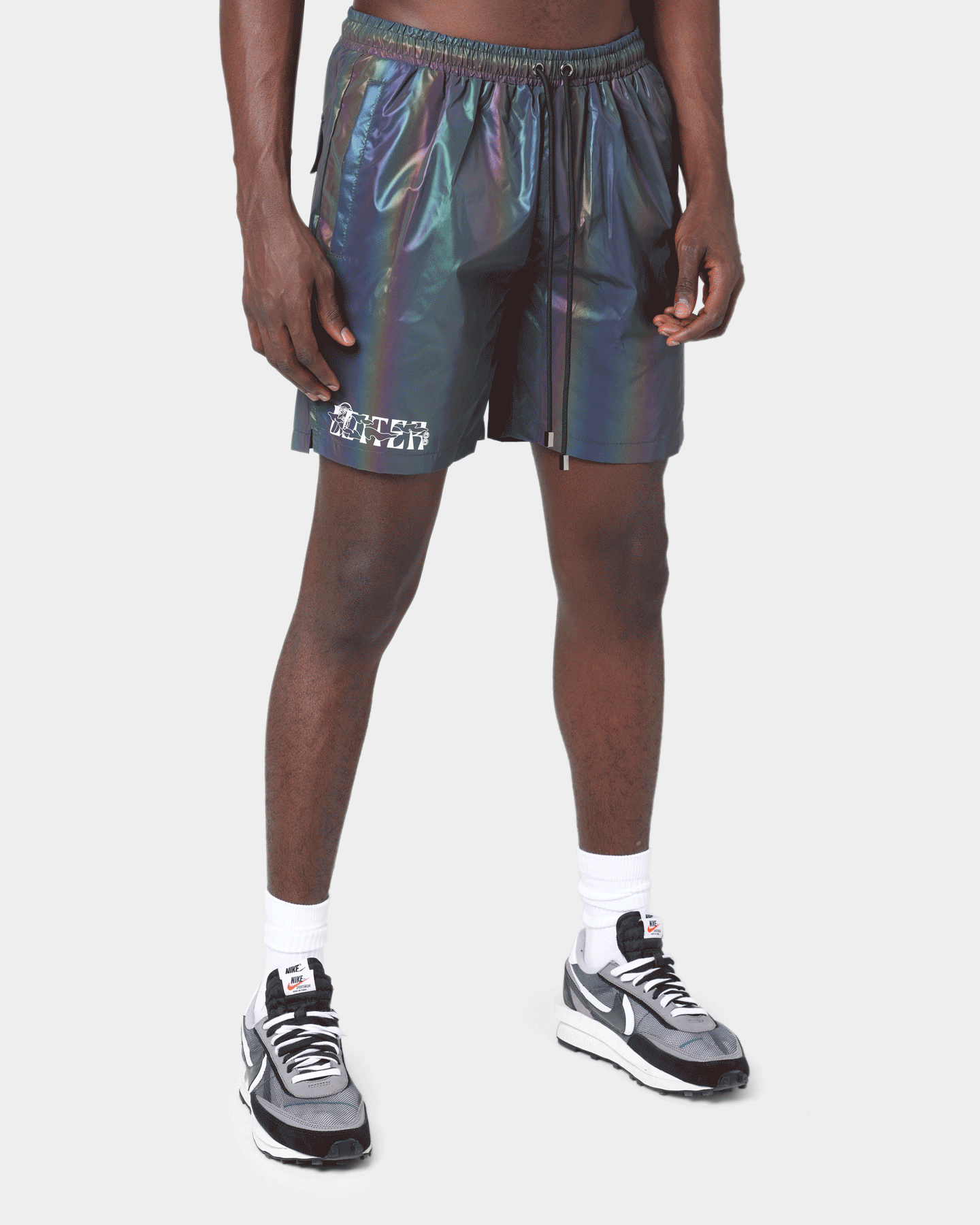 Loiter Reflective Walk Shorts Multi Coloured