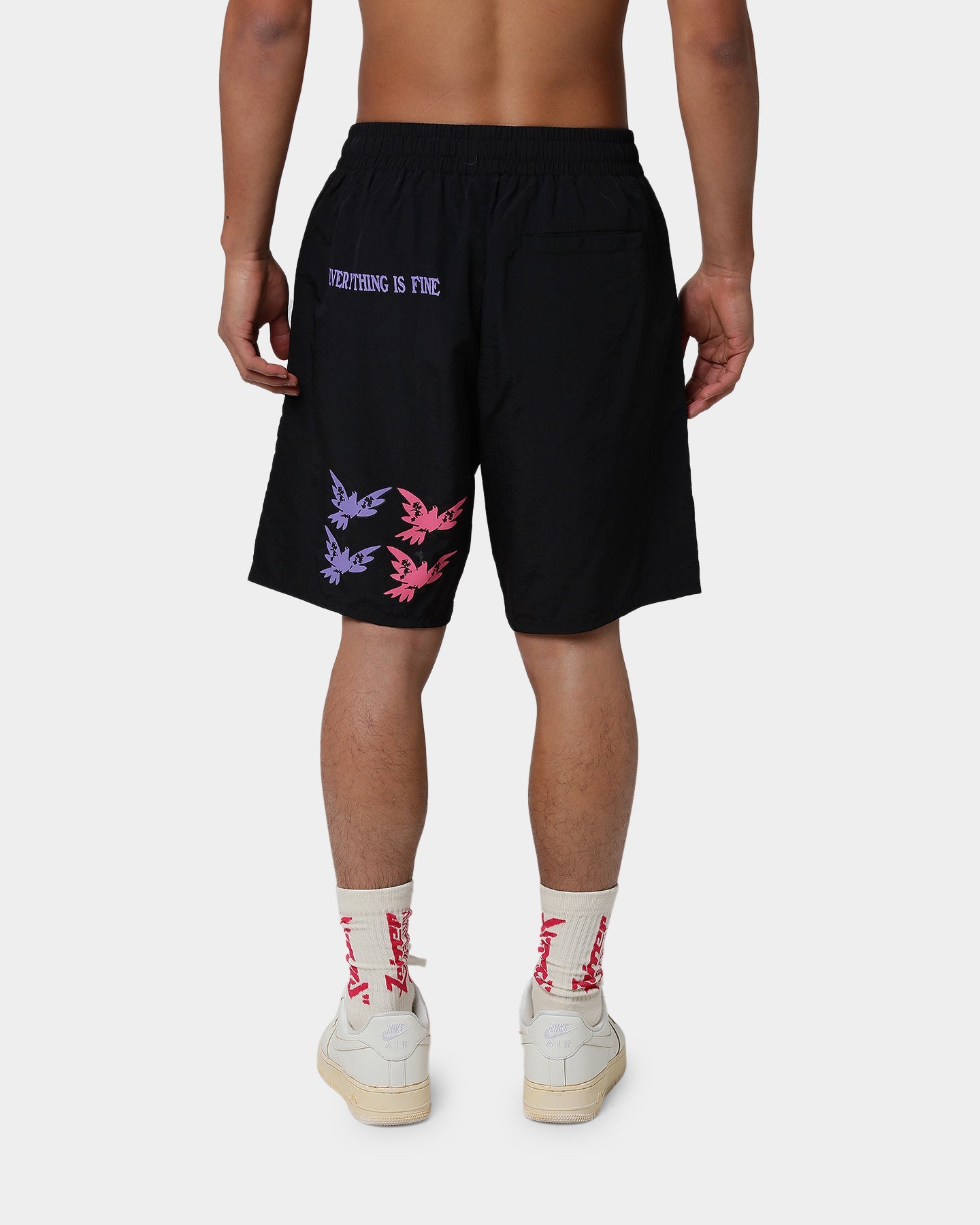 Loiter Trippy Walk Shorts Black