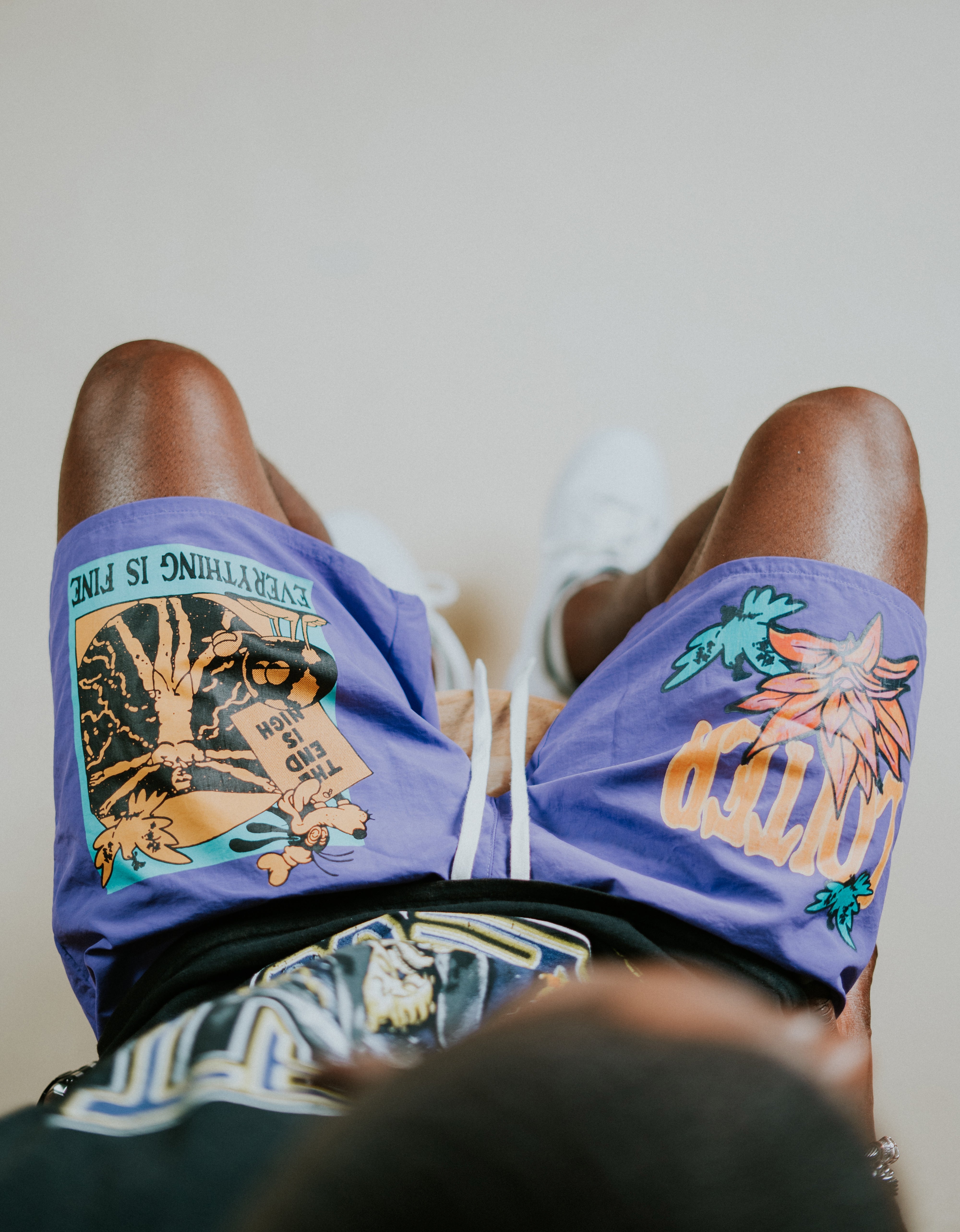 Loiter Trippy Walk Shorts Purple