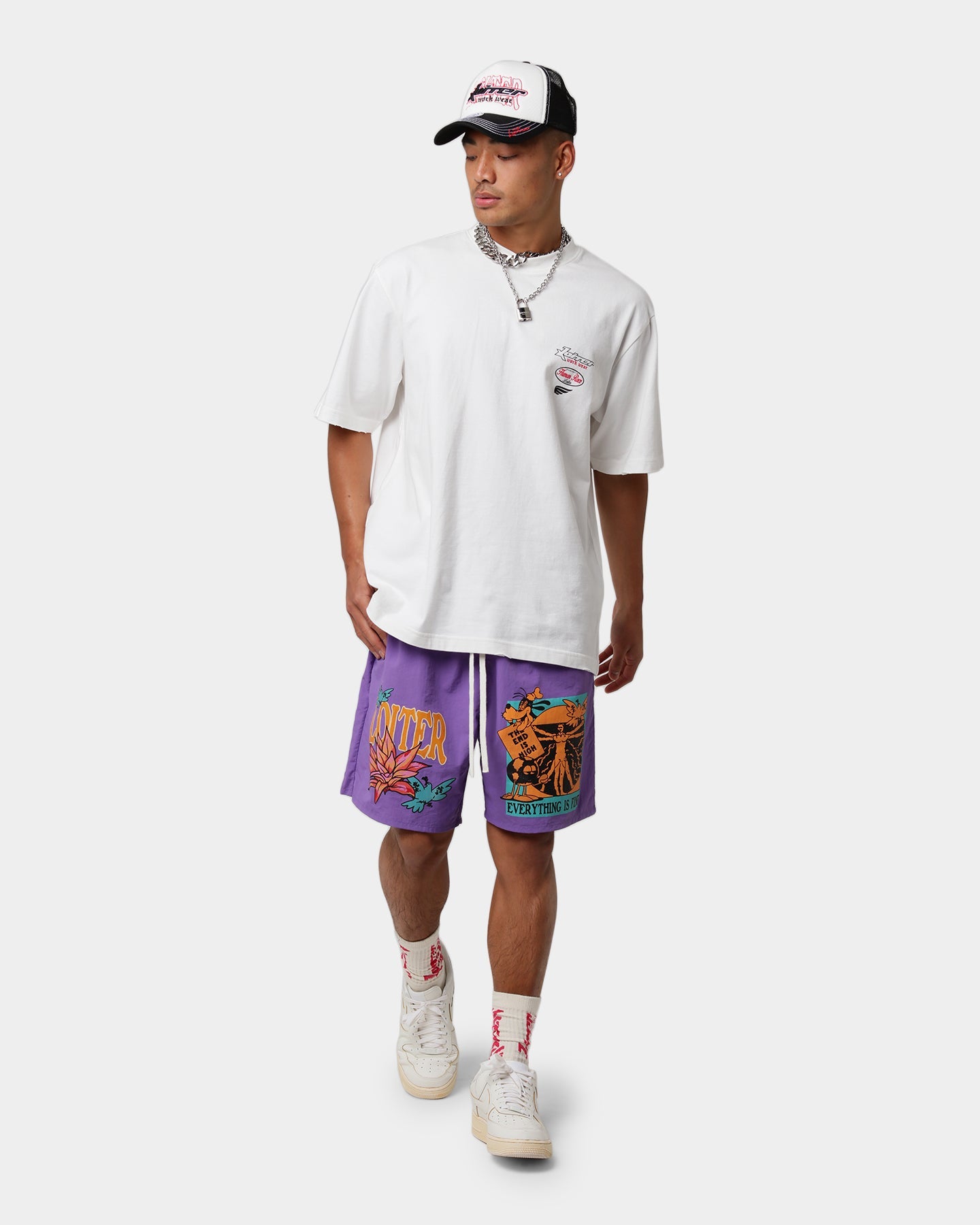 Loiter Trippy Walk Shorts Purple