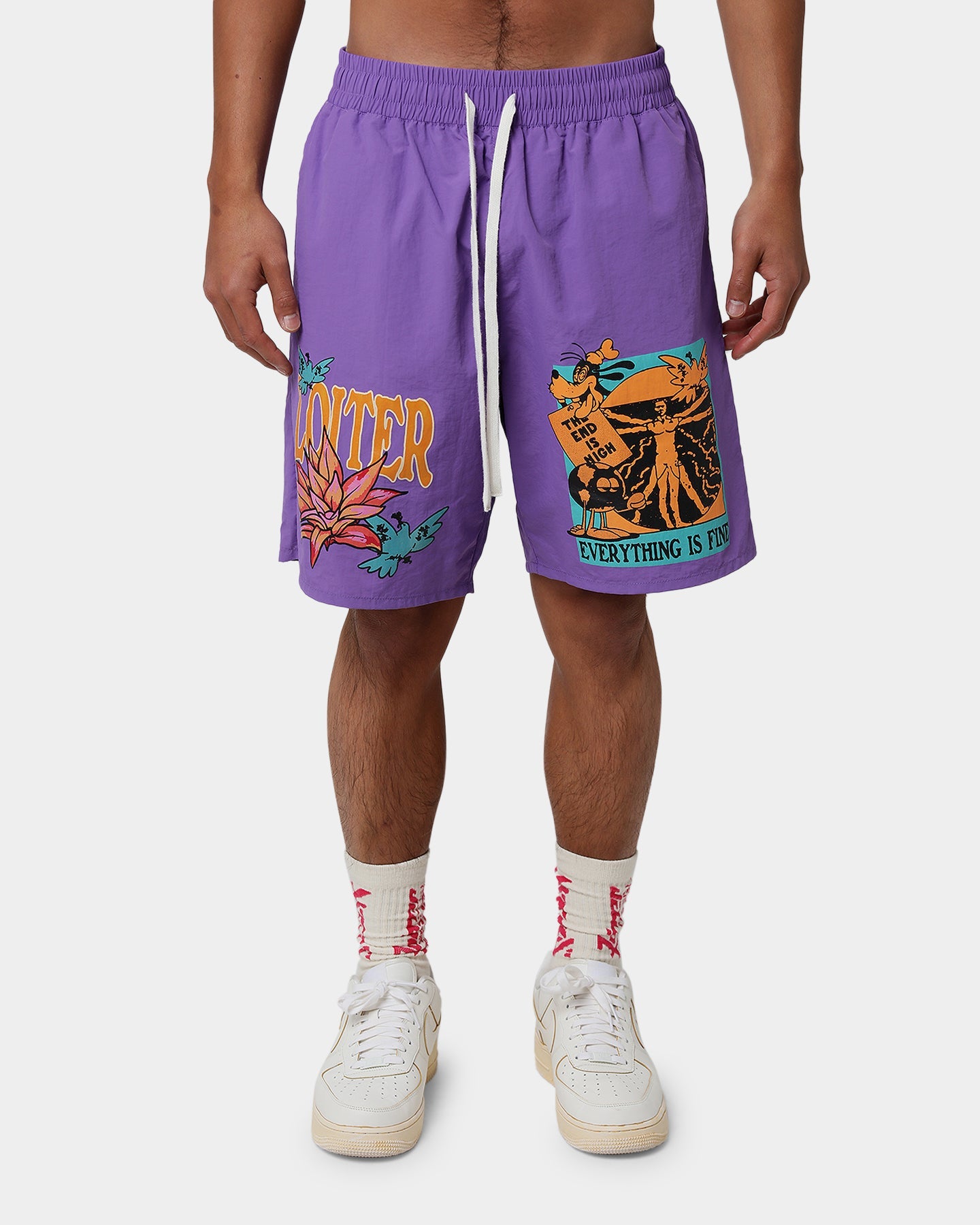 Loiter Trippy Walk Shorts Purple