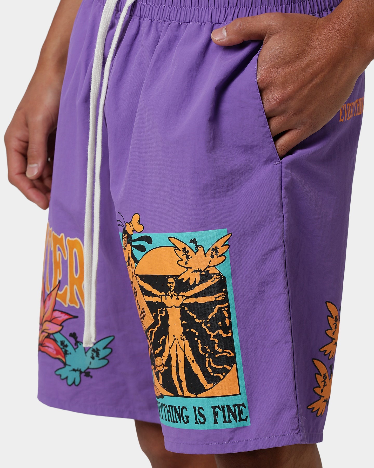Loiter Trippy Walk Shorts Purple