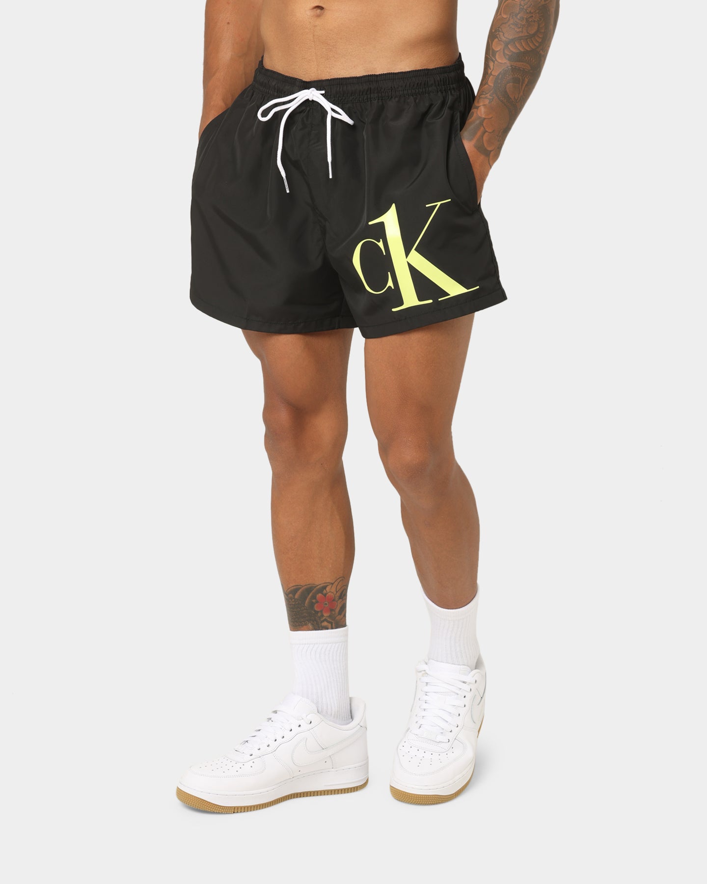 Calvin Klein CK One Drawstring Swim Shorts Black