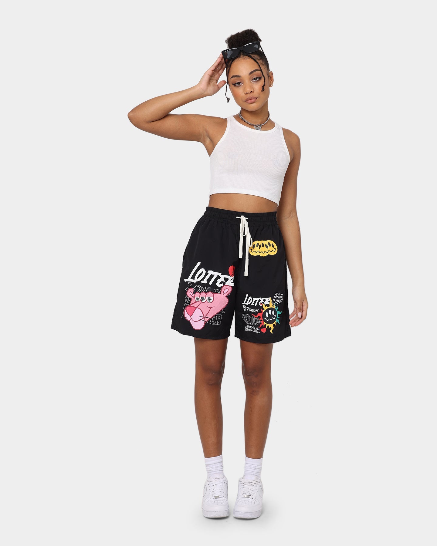 Loiter Freedom Multi Logo Shorts Black