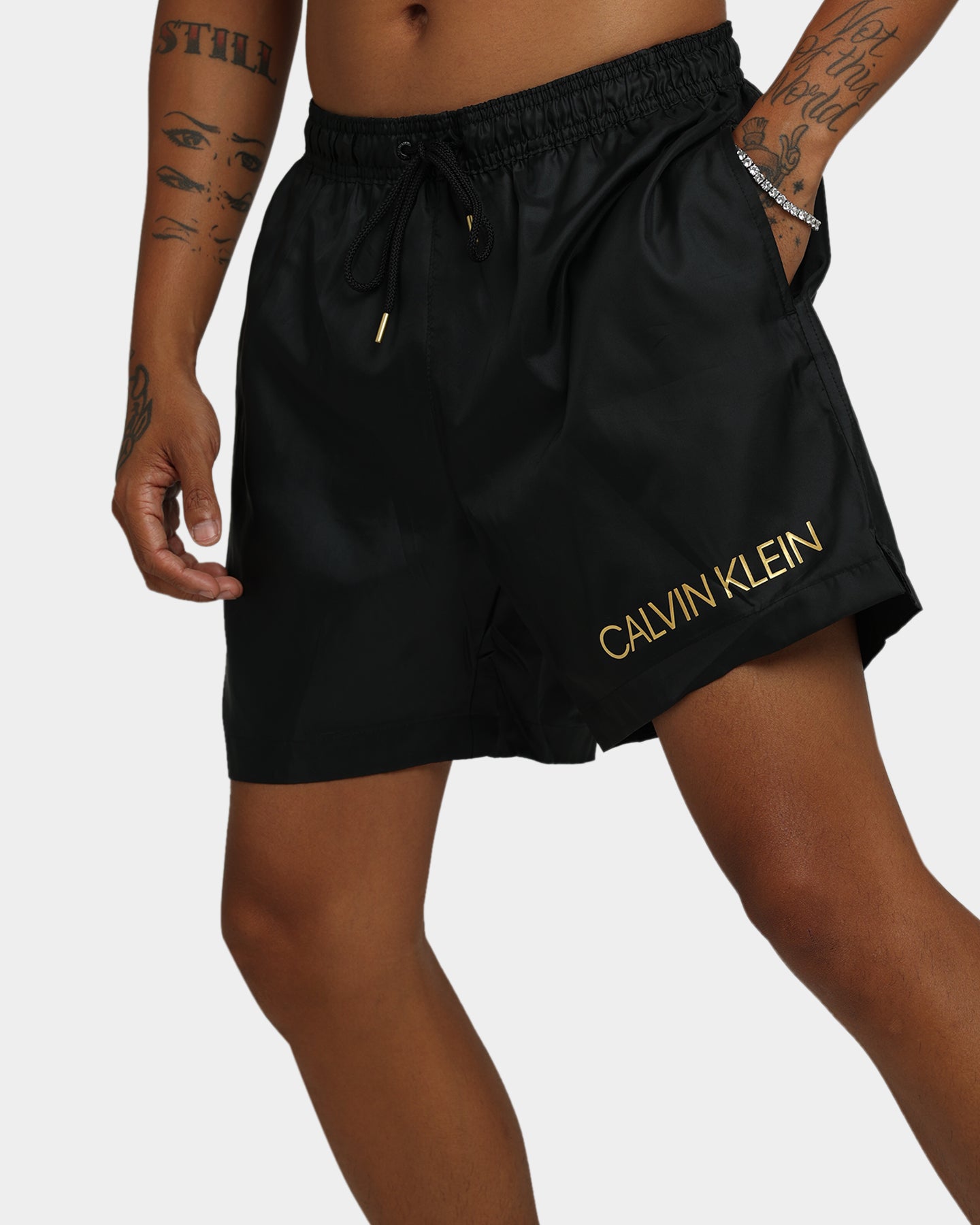 Calvin Klein Core Festive Swim Shorts Black