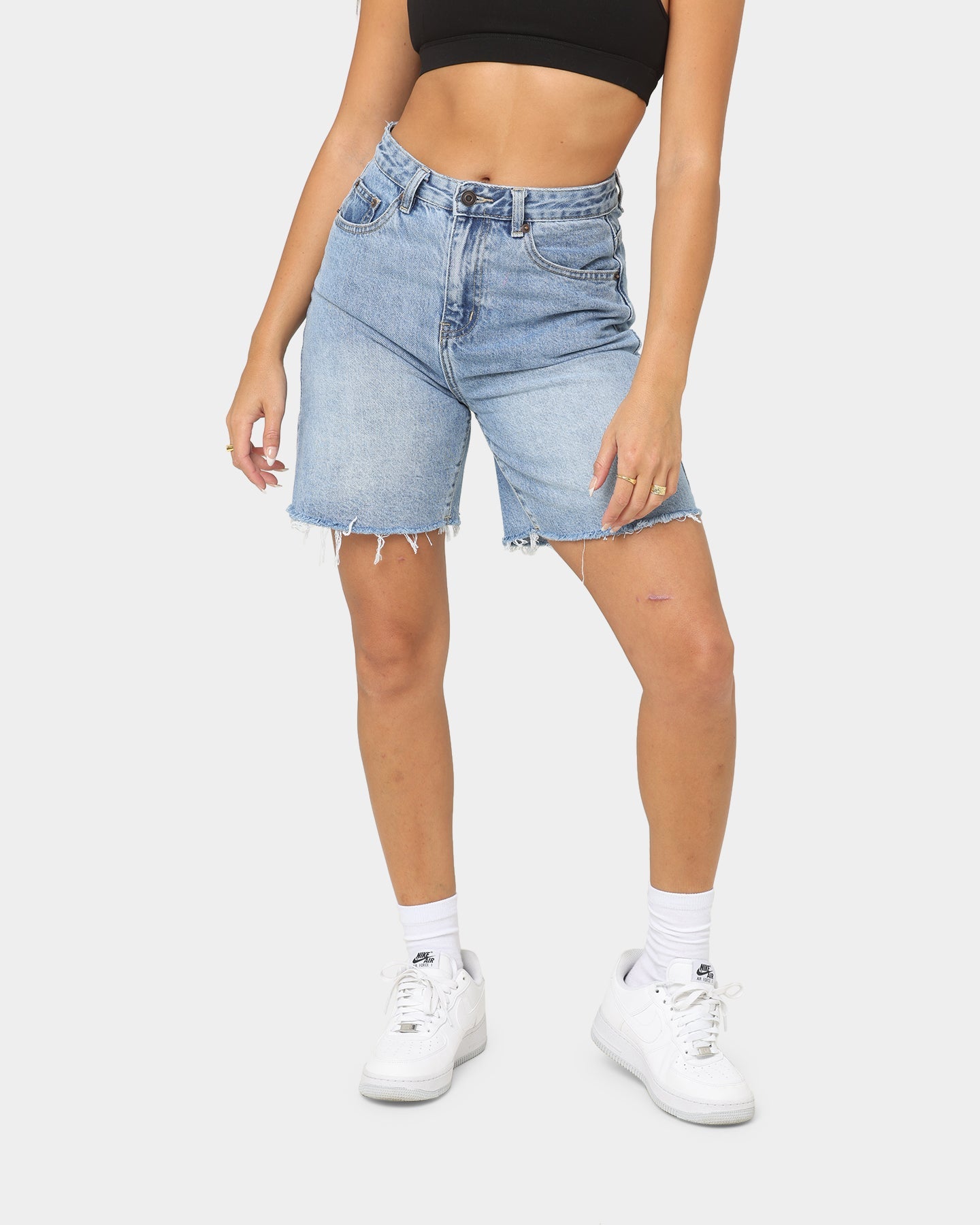 XXIII Women's Negasi Denim Shorts Mid Blue