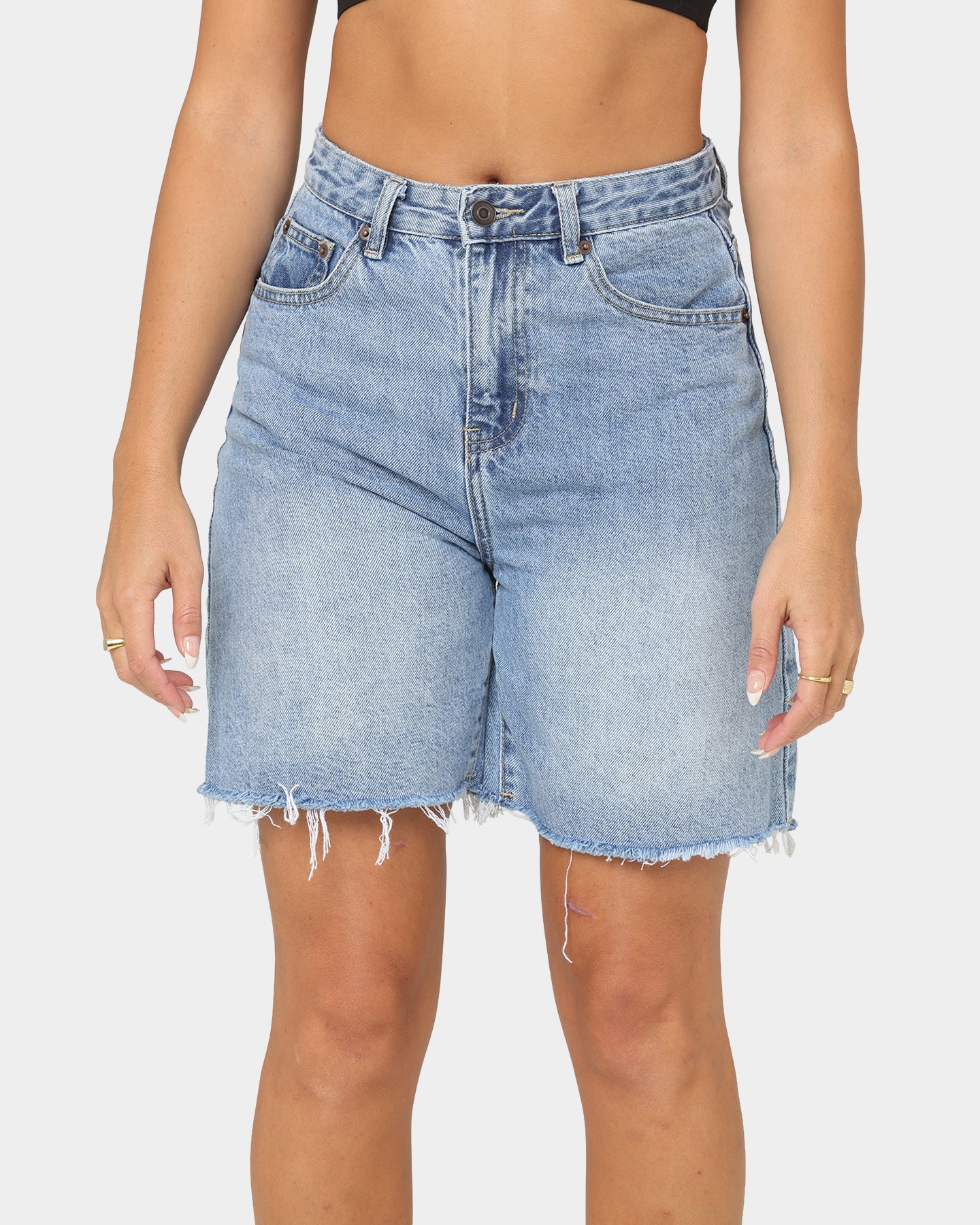 XXIII Women's Negasi Denim Shorts Mid Blue