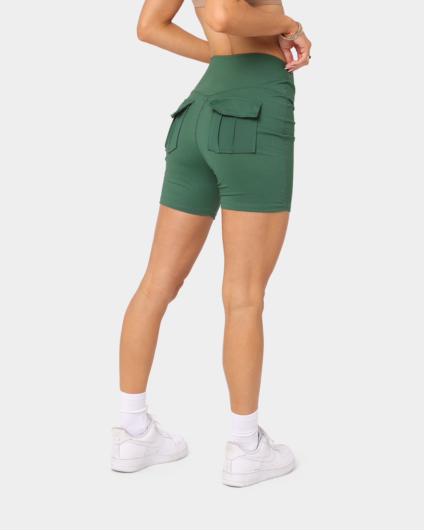 XXIII Women's Smoke Pocket Bike Shorts Forest Green