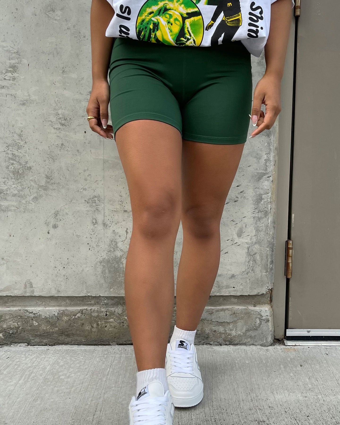 XXIII Women's Smoke Pocket Bike Shorts Forest Green