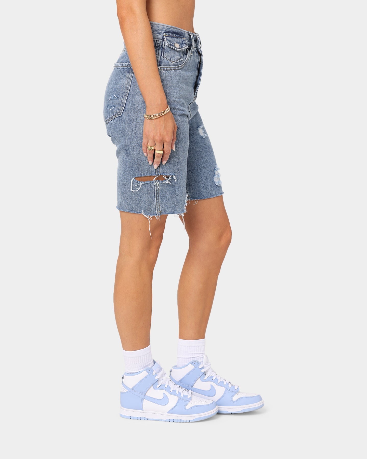 XXIII Women's Dallas Denim Shorts Blue Denim