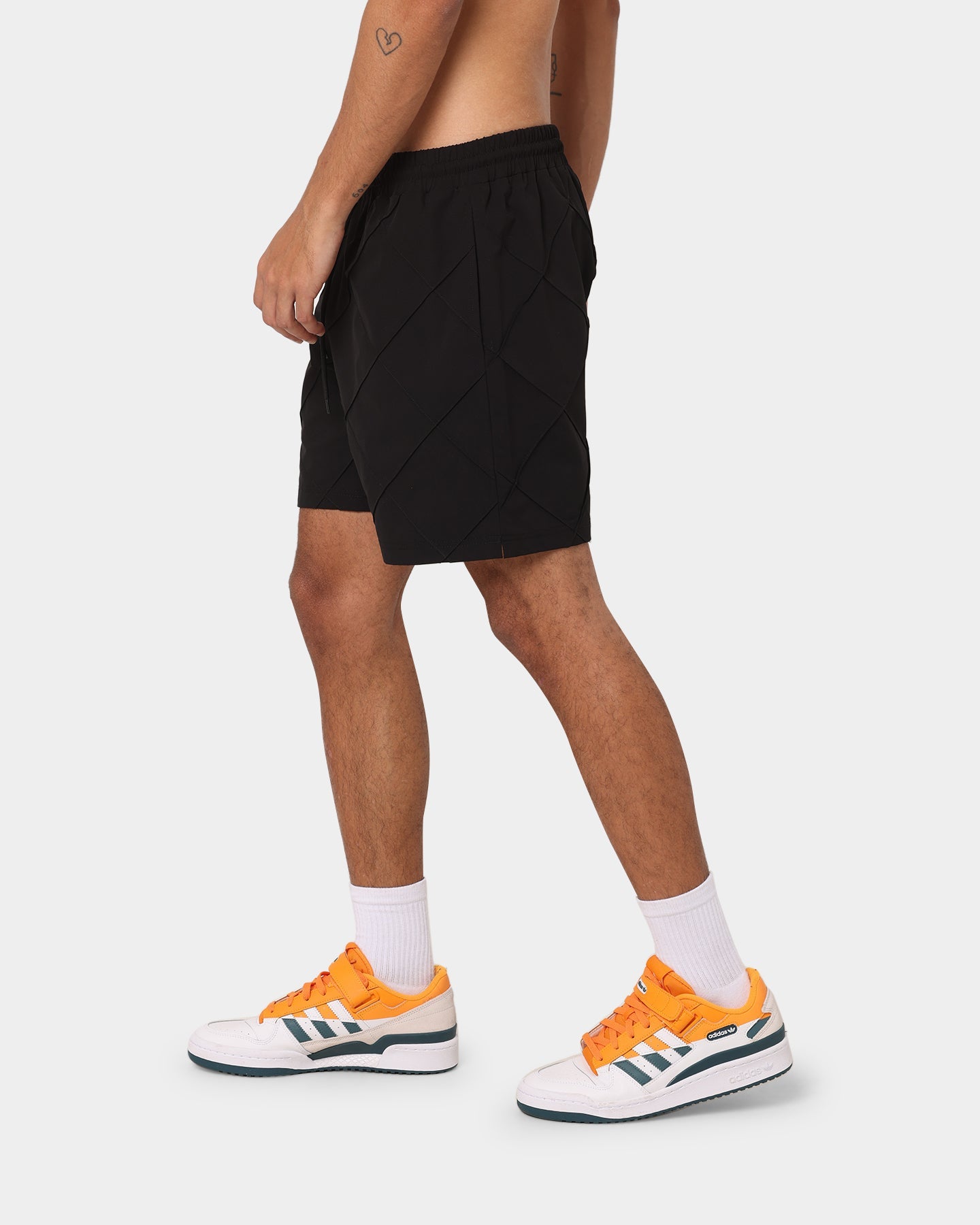 XXIII Tariq Quilted Beach Shorts Black