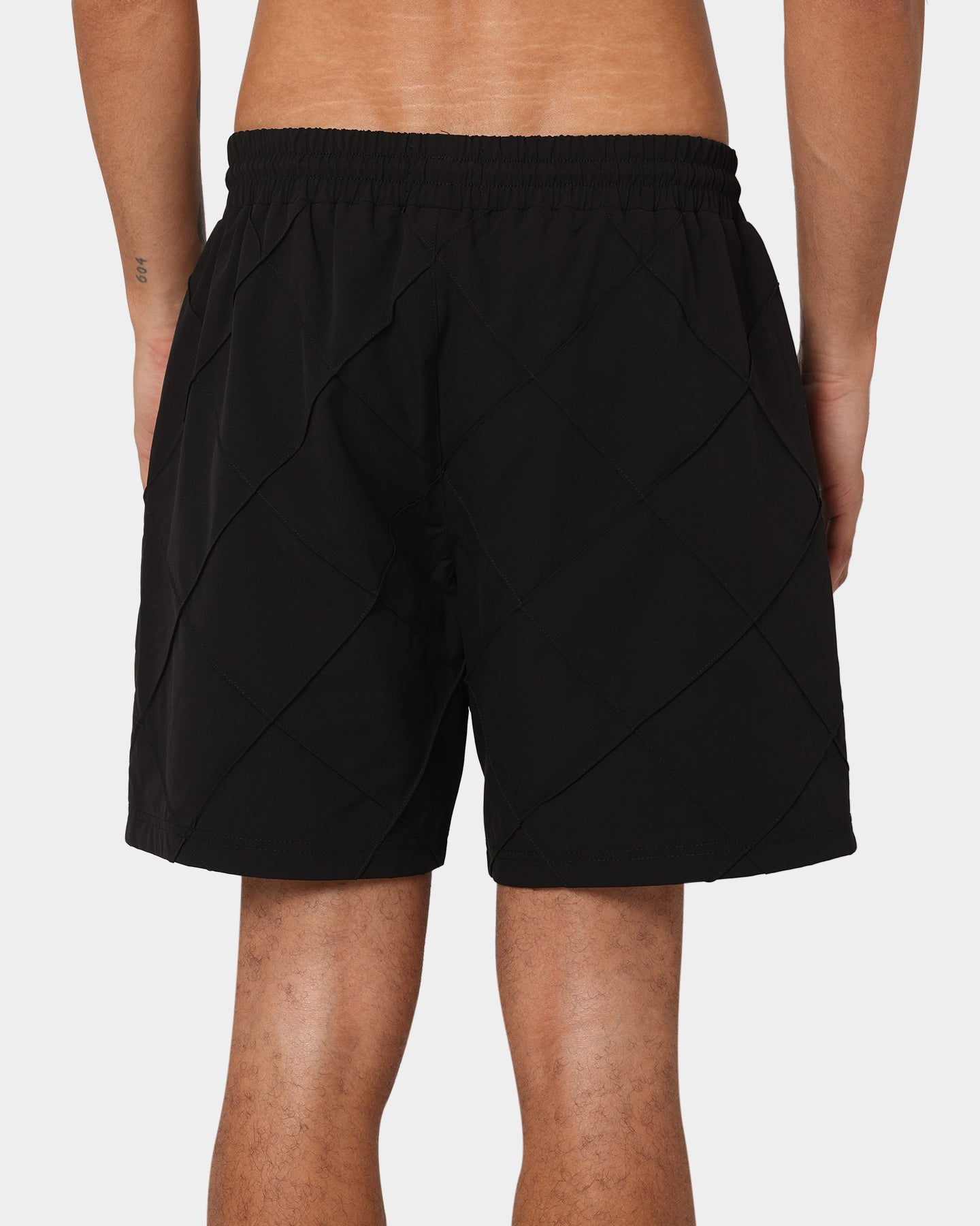XXIII Tariq Quilted Beach Shorts Black