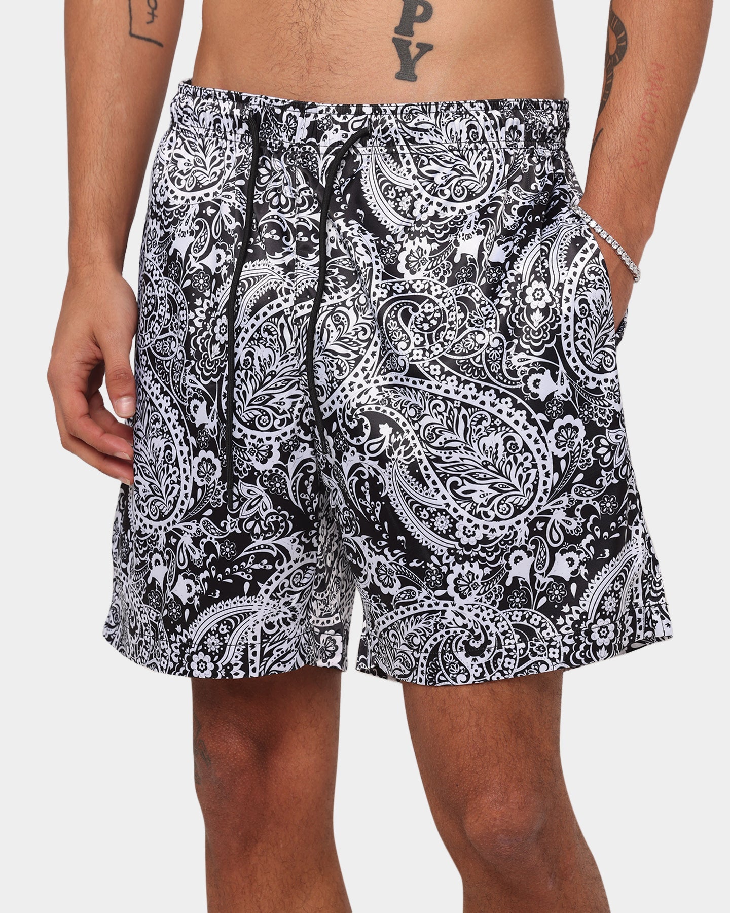XXIII Keanu Satin Short Black
