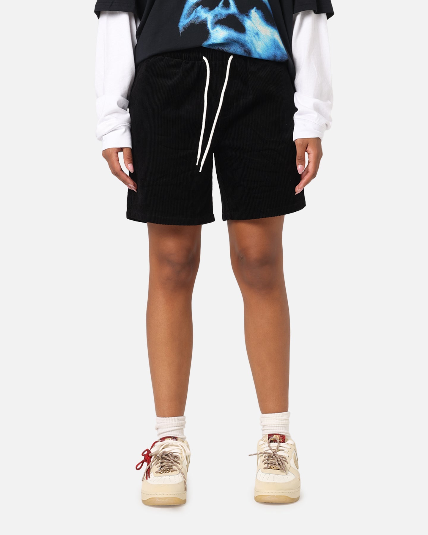 XXIII Riven Cord Shorts Black