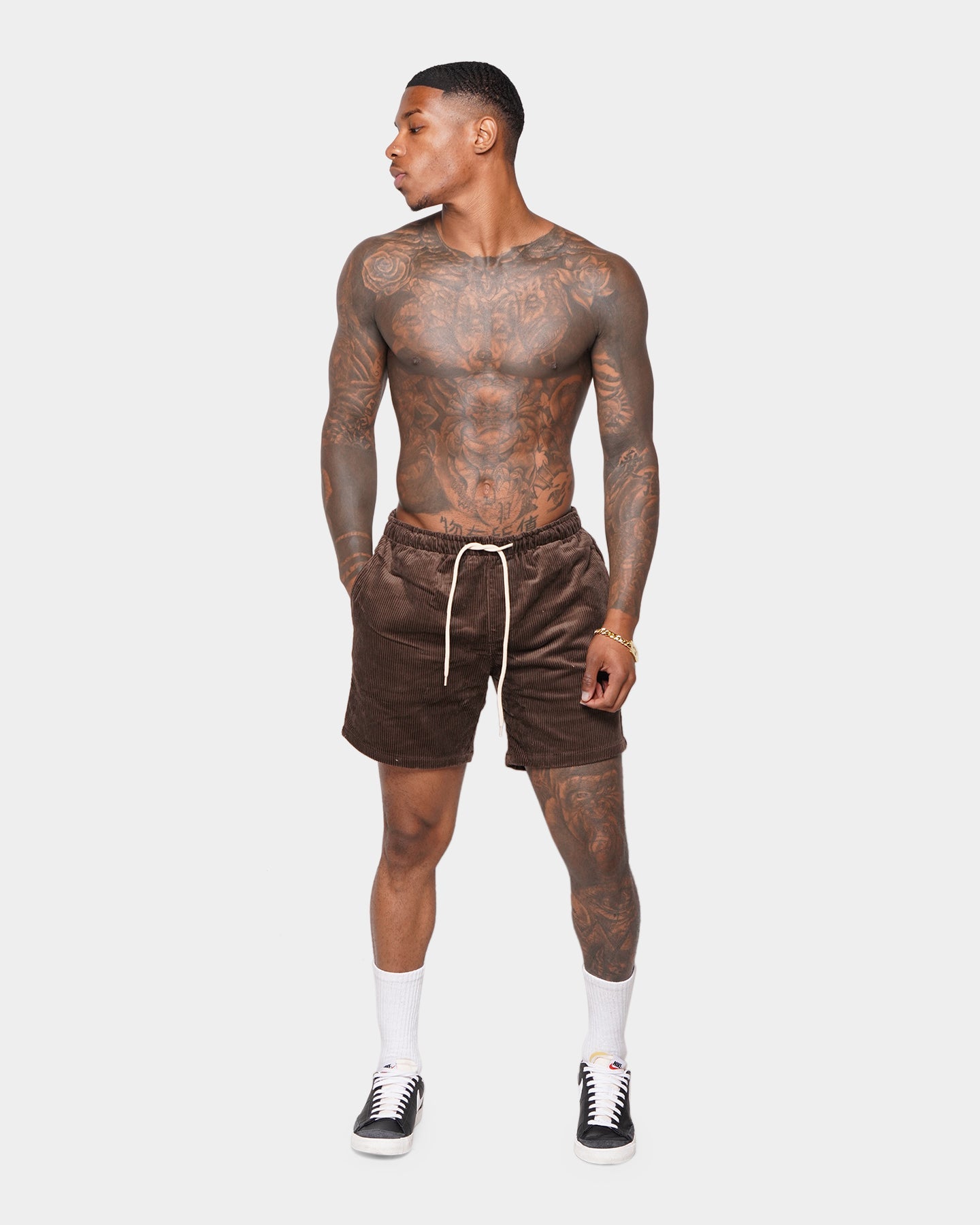 XXIII Riven Cord Shorts Tan