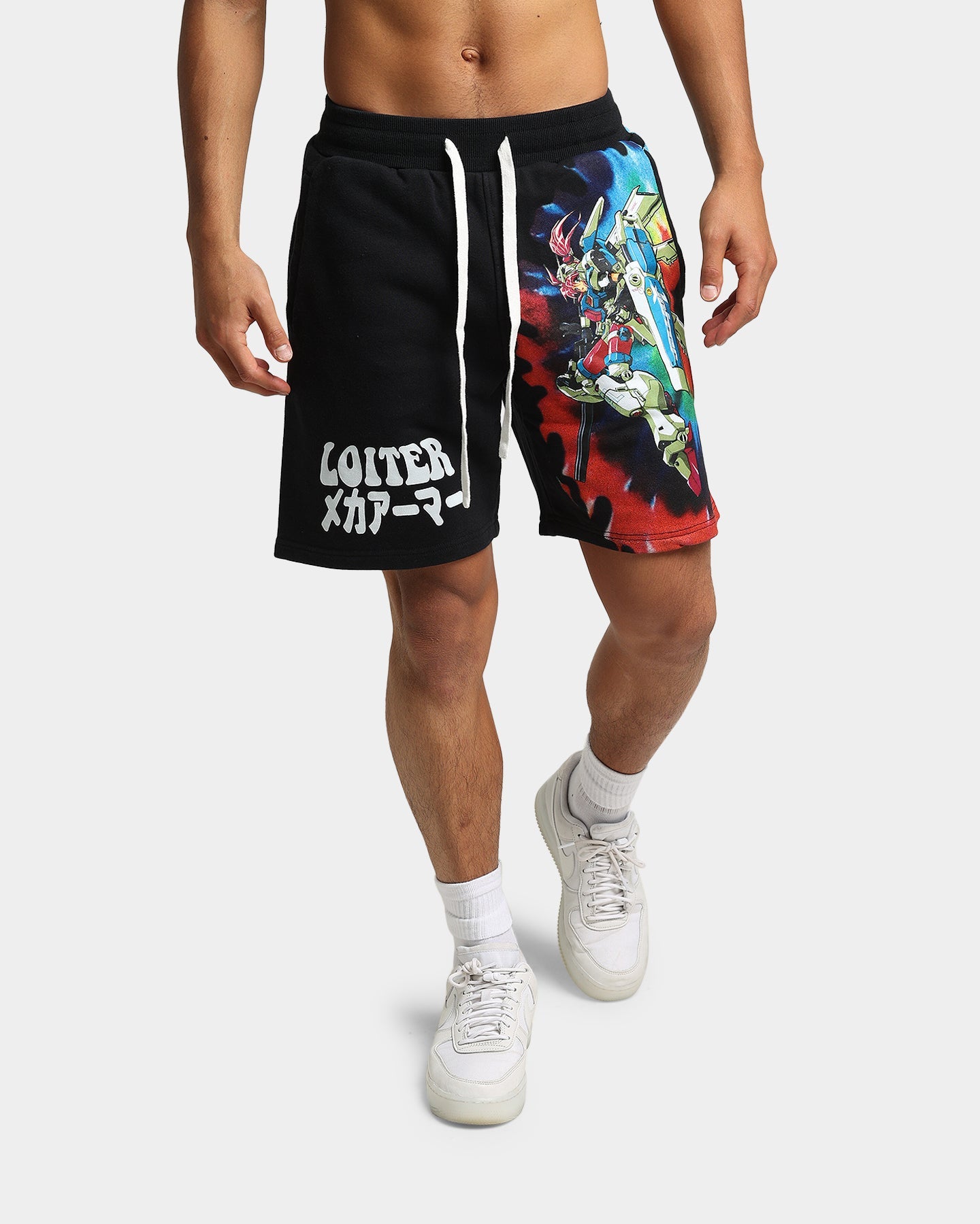 Loiter Eternal Tie Dye Shorts Black