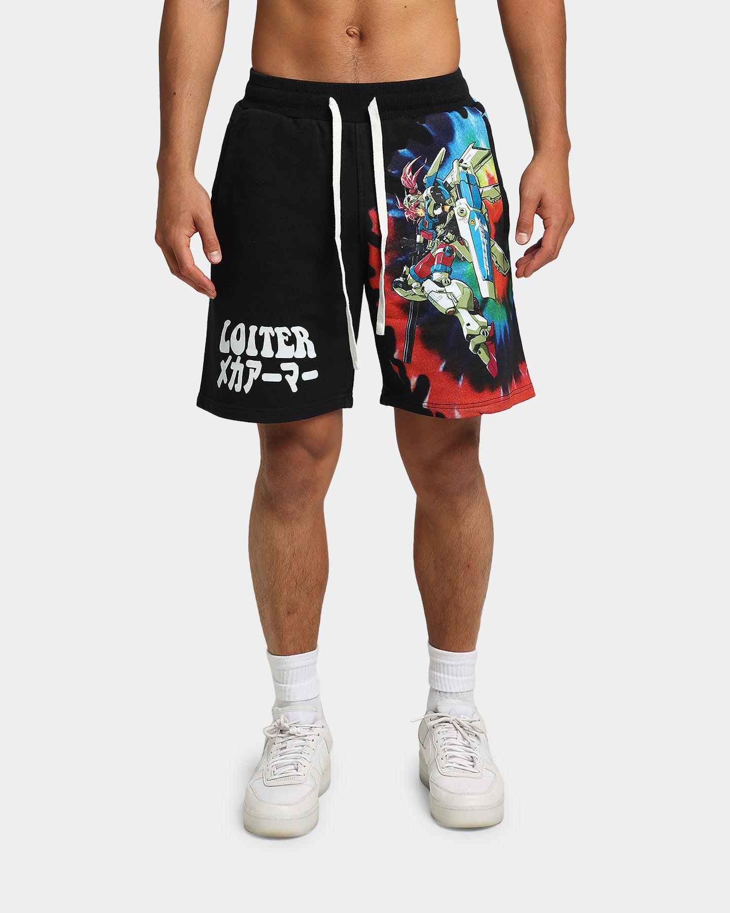 Loiter Eternal Tie Dye Shorts Black