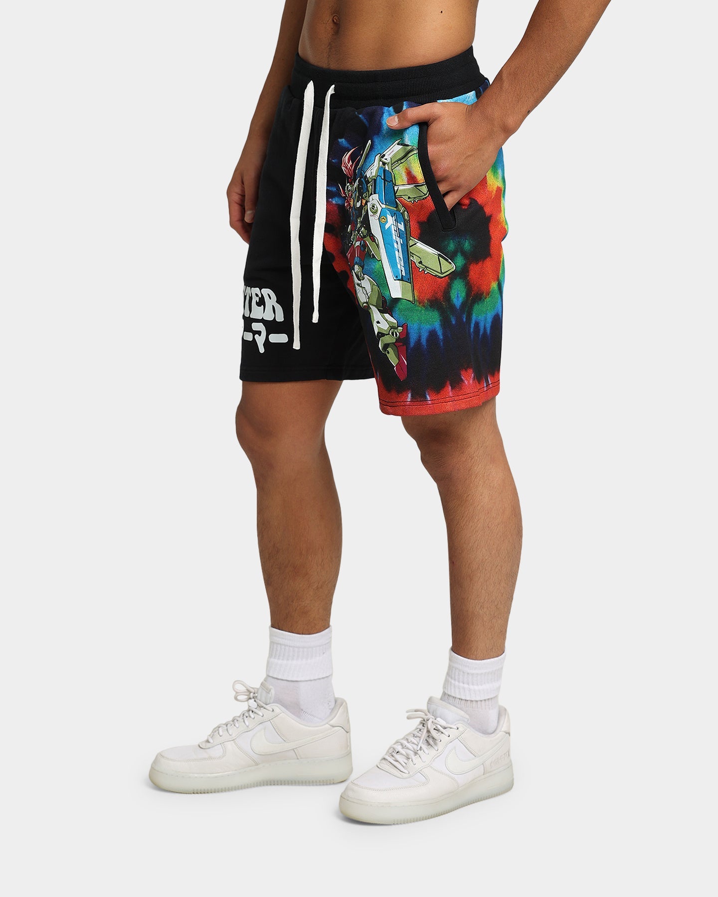 Loiter Eternal Tie Dye Shorts Black