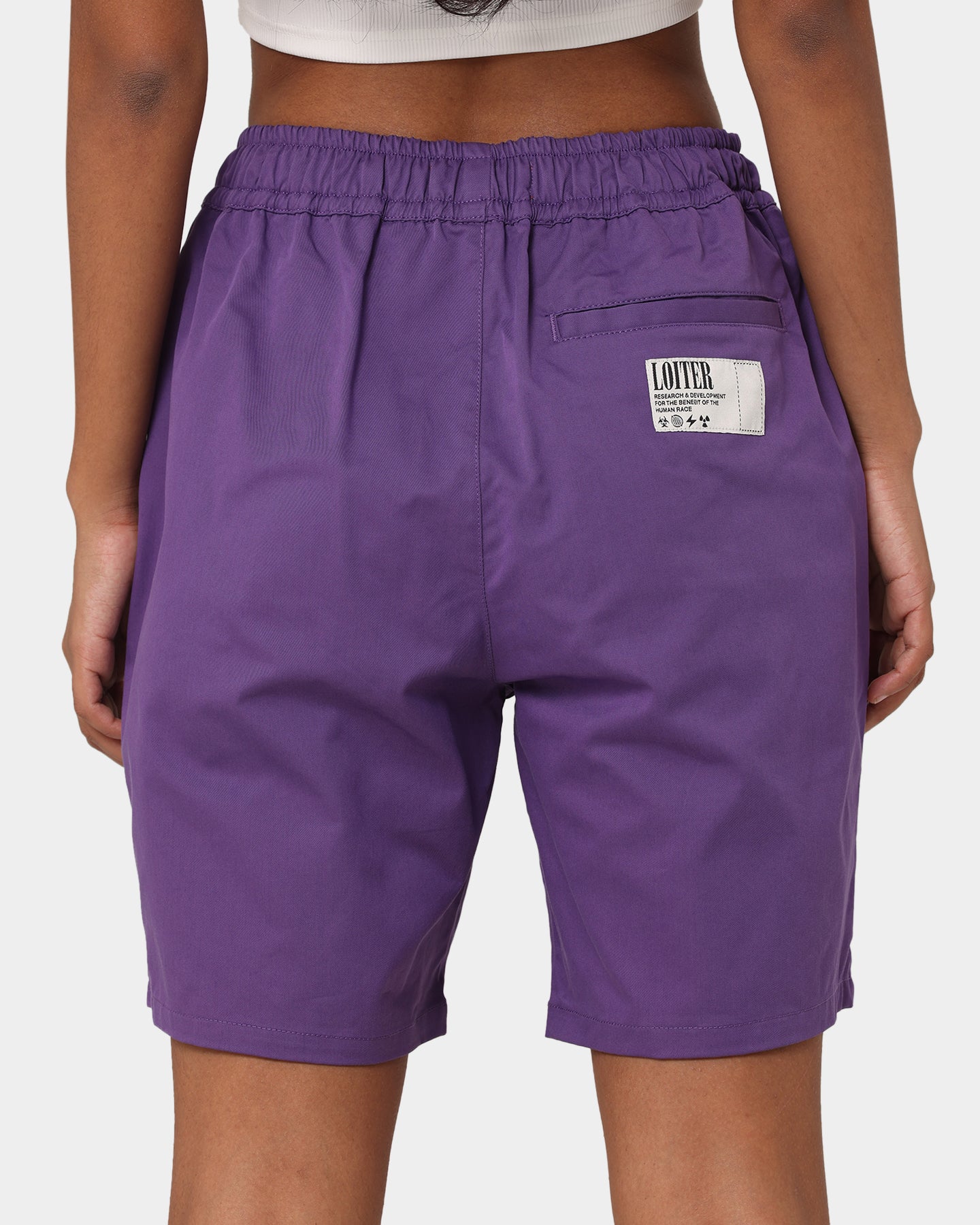 Loiter Void Multi Logo Walk Shorts Purple