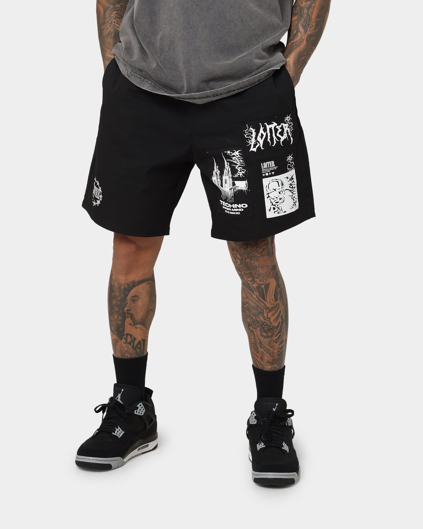 Loiter Nightcrawler Walk Shorts Black