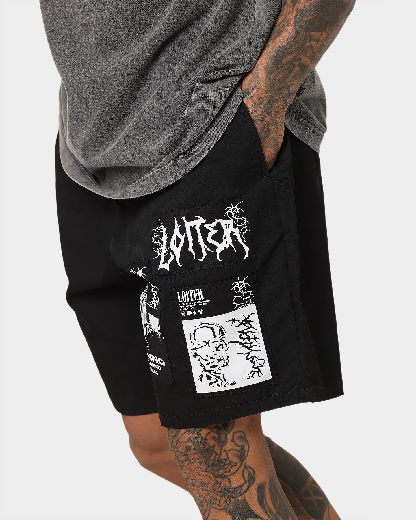 Loiter Nightcrawler Walk Shorts Black