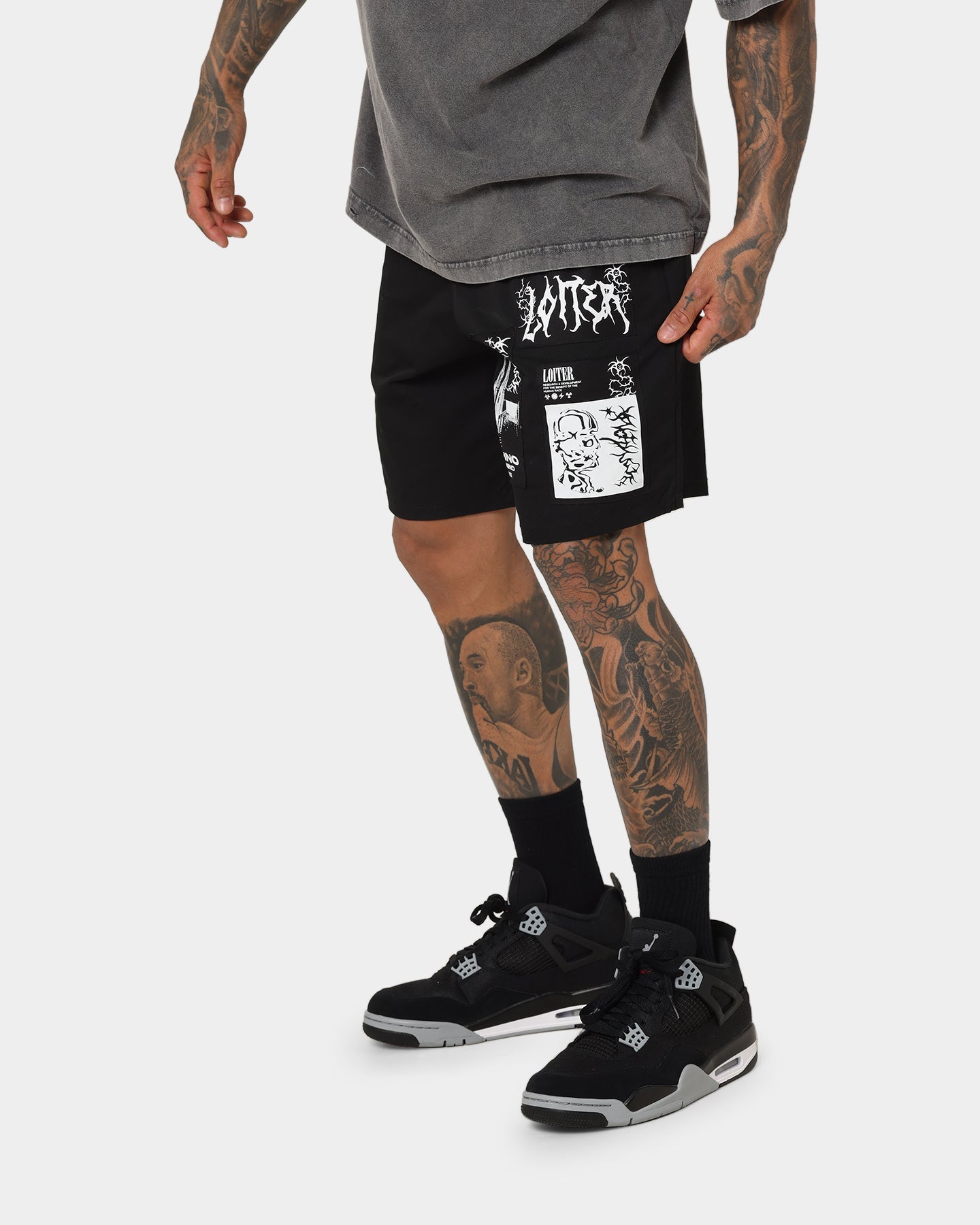 Loiter Nightcrawler Walk Shorts Black