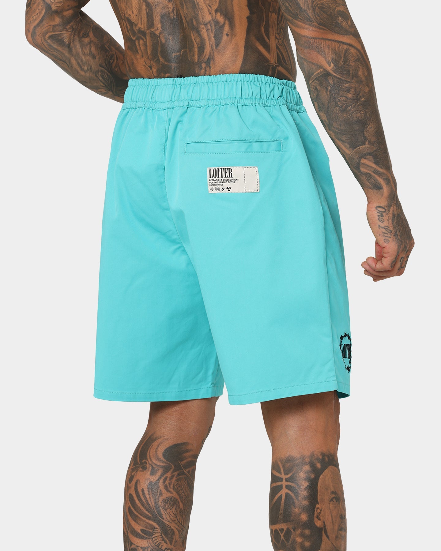 Loiter Nightcrawler Walk Shorts Turquoise