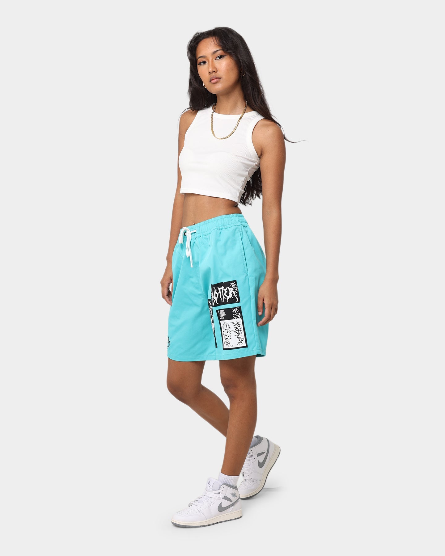 Loiter Nightcrawler Walk Shorts Turquoise