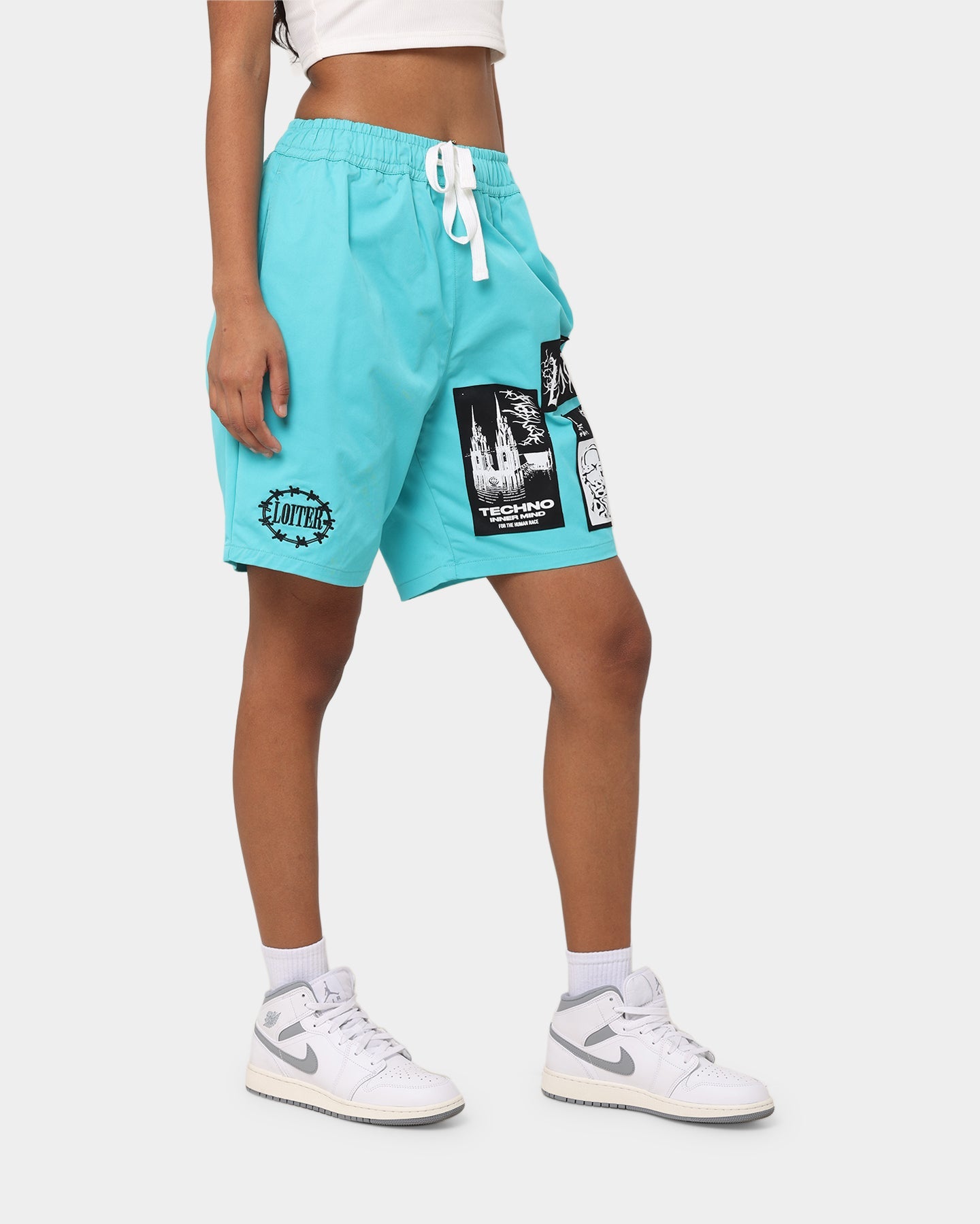 Loiter Nightcrawler Walk Shorts Turquoise