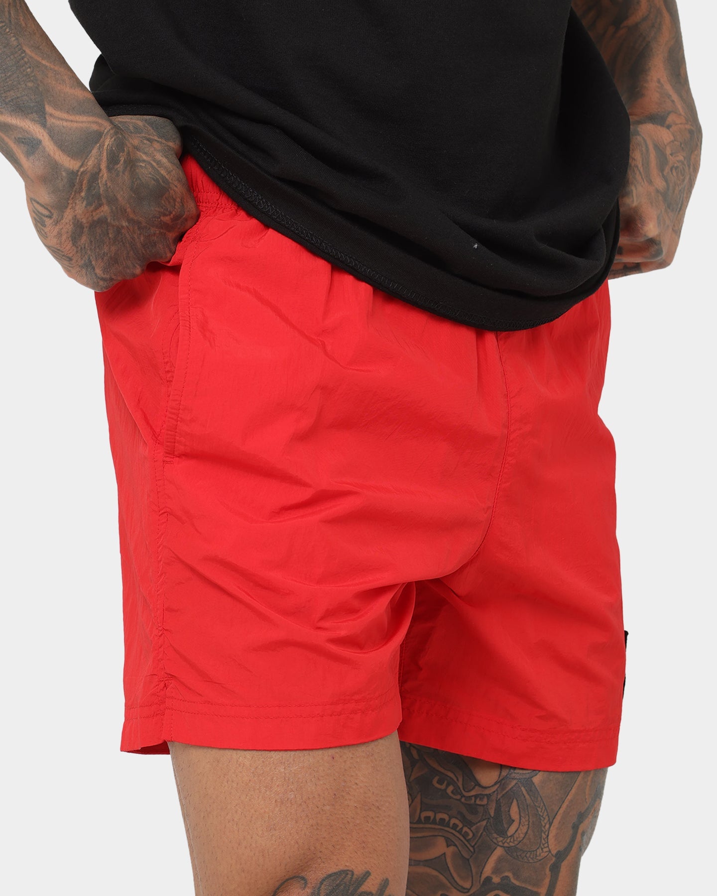 Calvin Klein Medium Drawstring Shorts Deep Crimson