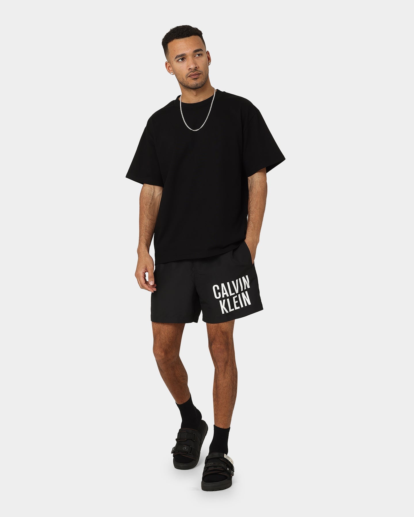 Calvin Klein Medium Drawstring Shorts Pvh Black