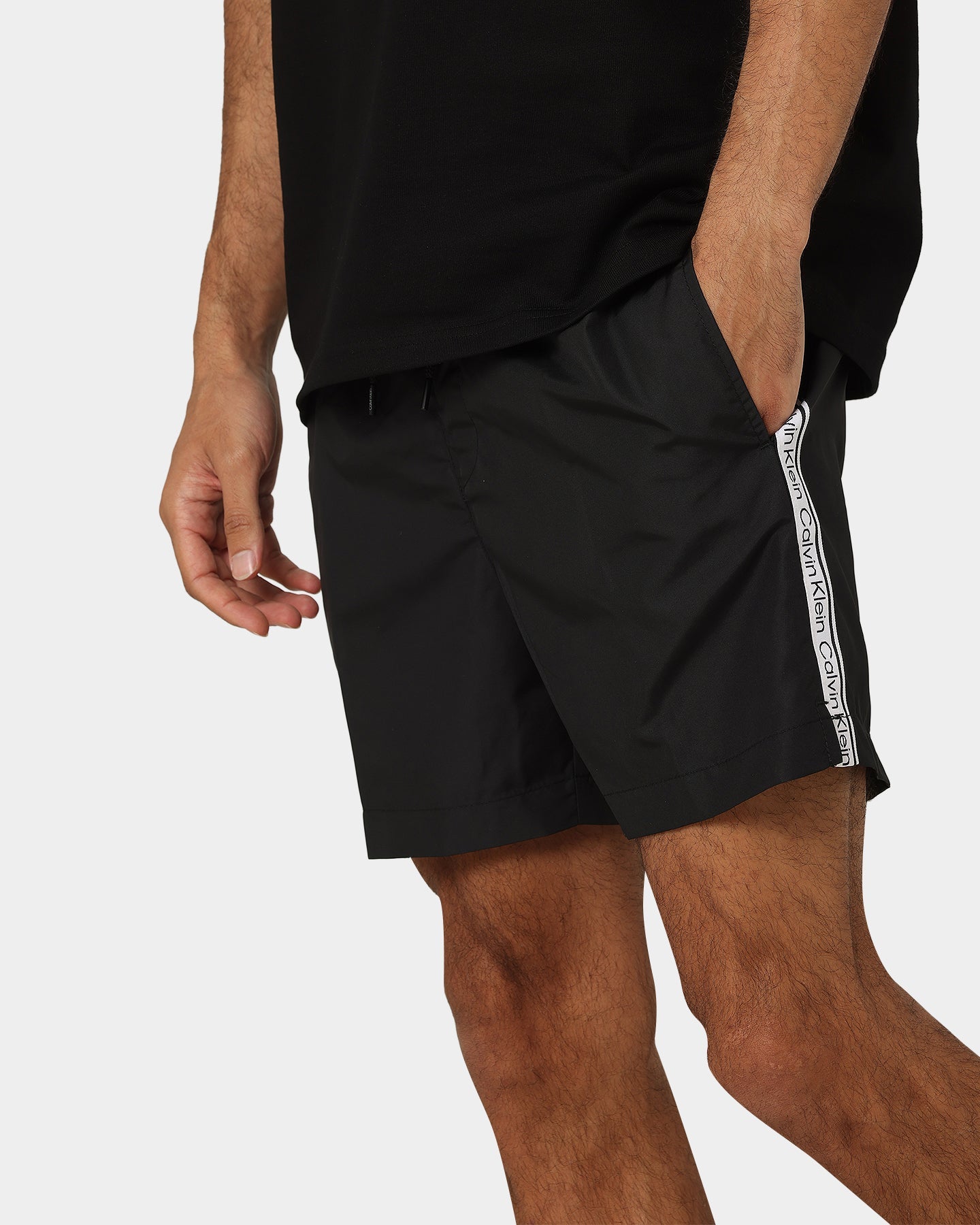 Calvin Klein Medium Drawstring Shorts Pvh Black